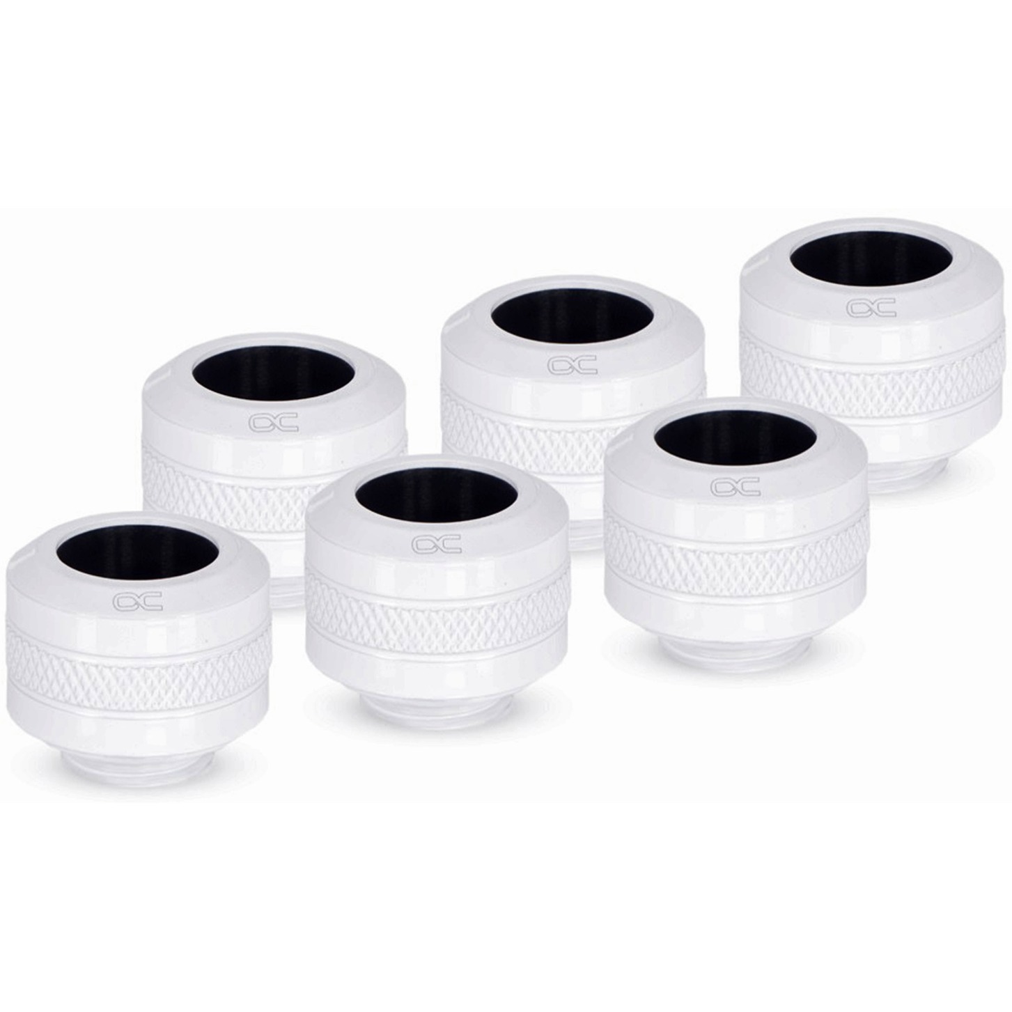 Alphacool Eiszapfen PRO 13mm HardTube Fitting G1/4 – White Black Sixpack, Verbindung | 04250197174831 Alphacool Eiszapfen PRO 13mm HardTube Fitting G1/4 – White Black Sixpack, Verbindung | 04250197174831