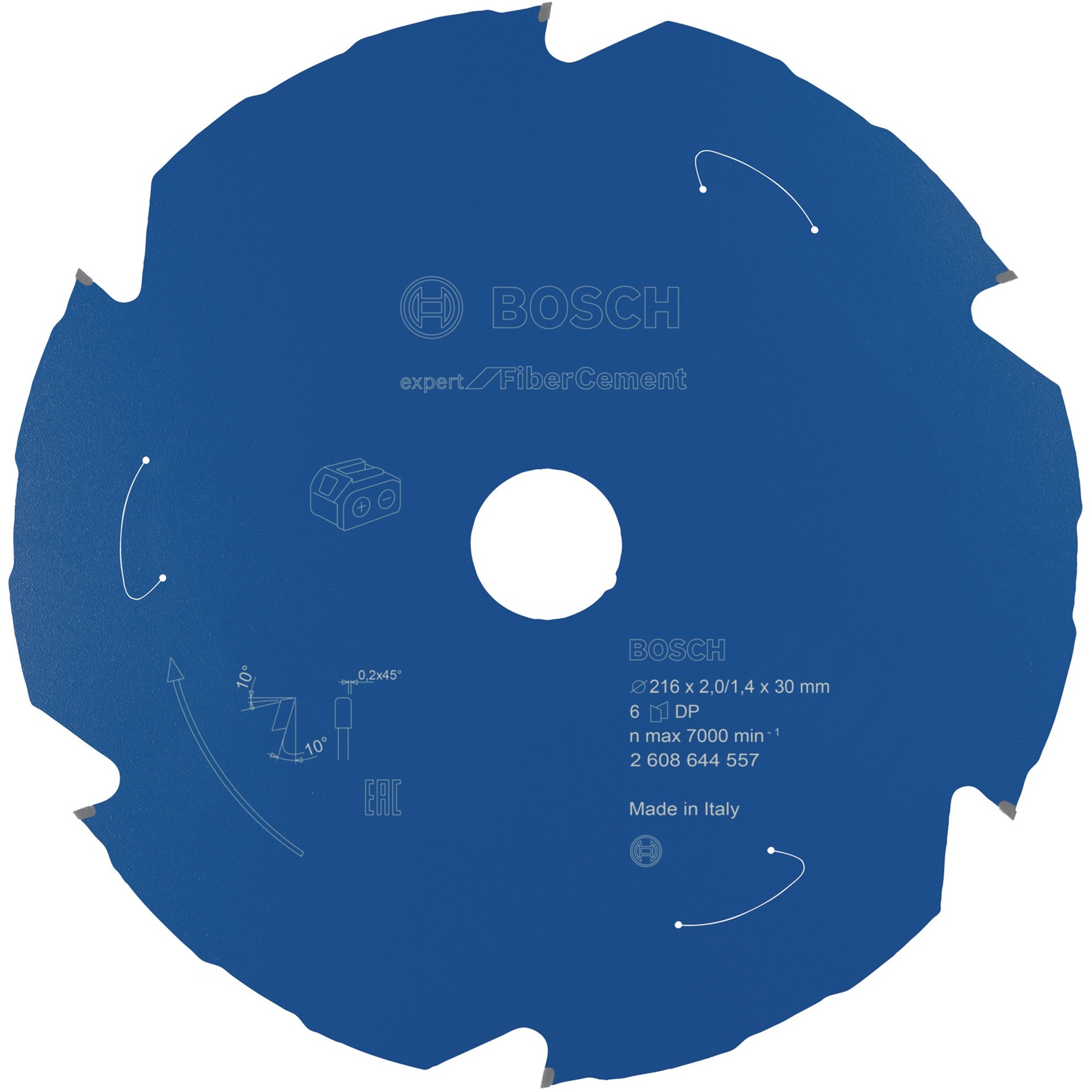 EXPERT Fibre Cement Kreissägeblatt, Ø 216mm, 6Z