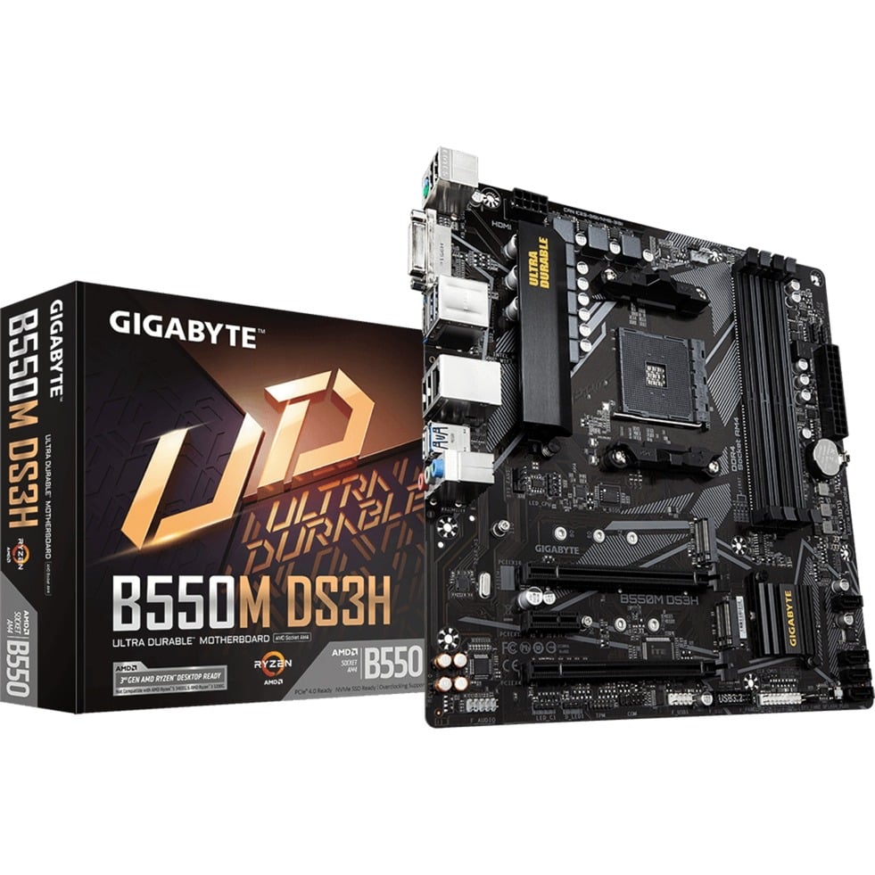 Gigabyte B550M DS3H, Mainboard | 04719331809416