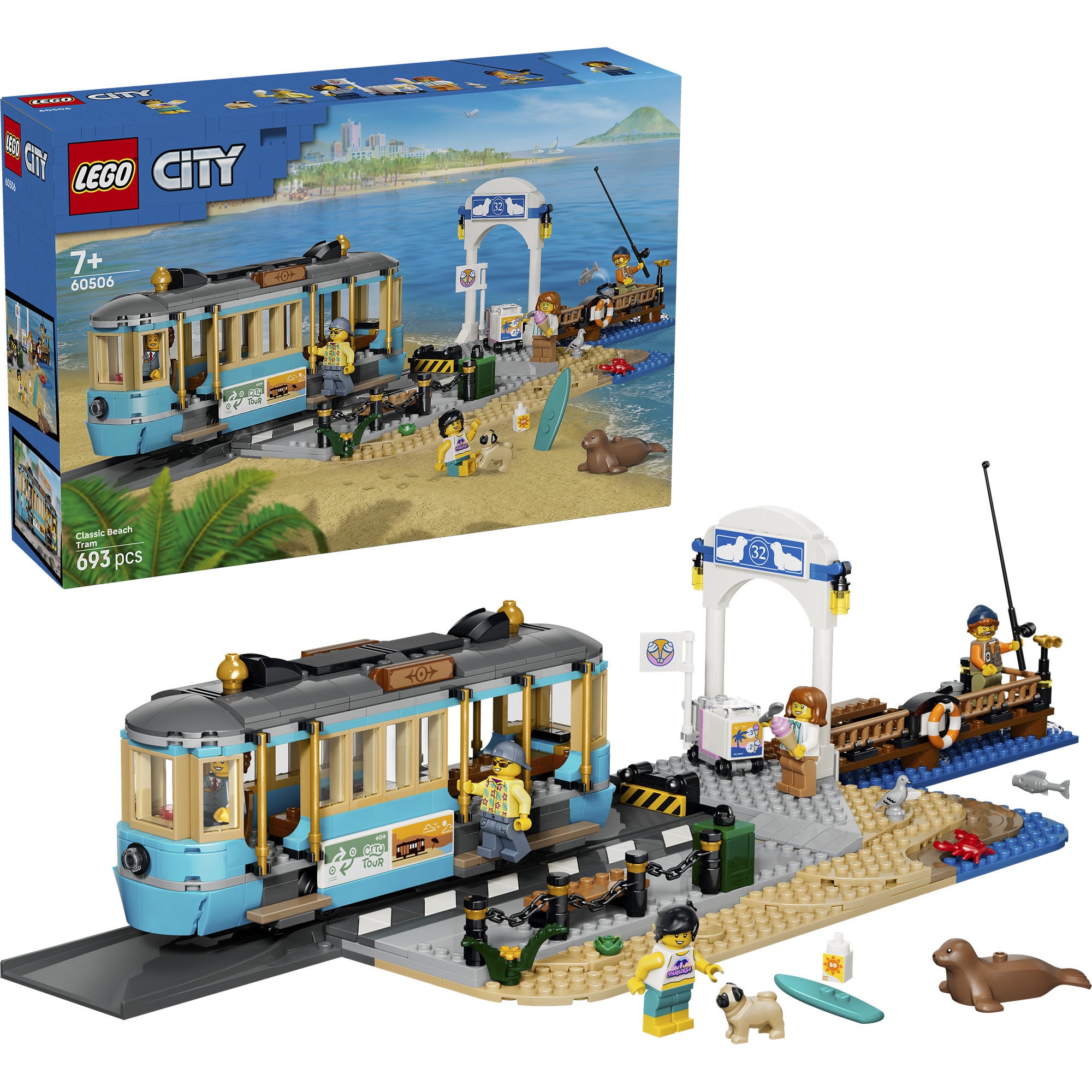 60506 City Klassische Strandstraßenbahn, Konstruktionsspielzeug