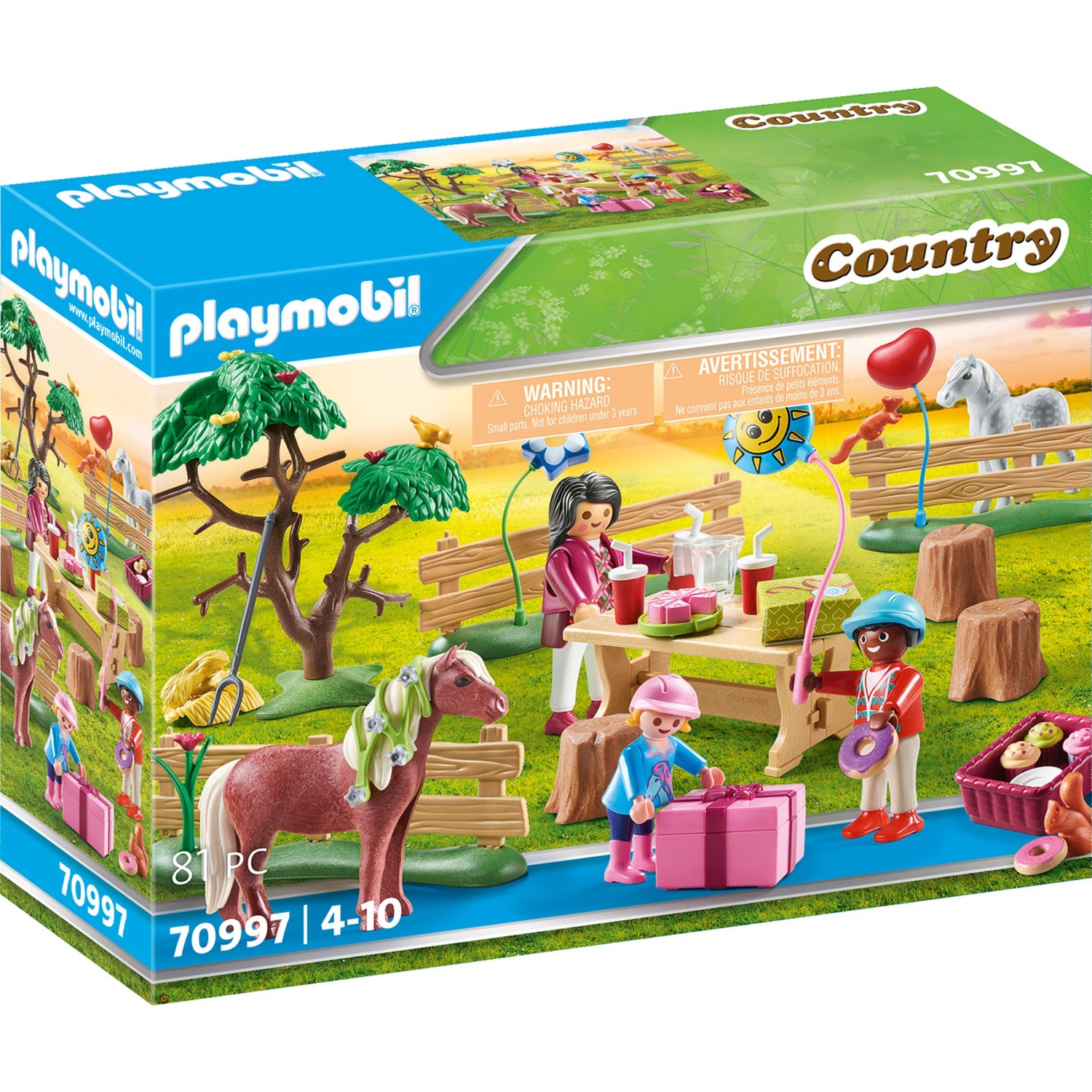 Spielzeug: PLAYMOBIL 70997 Kindergeburtstag auf dem Ponyhof