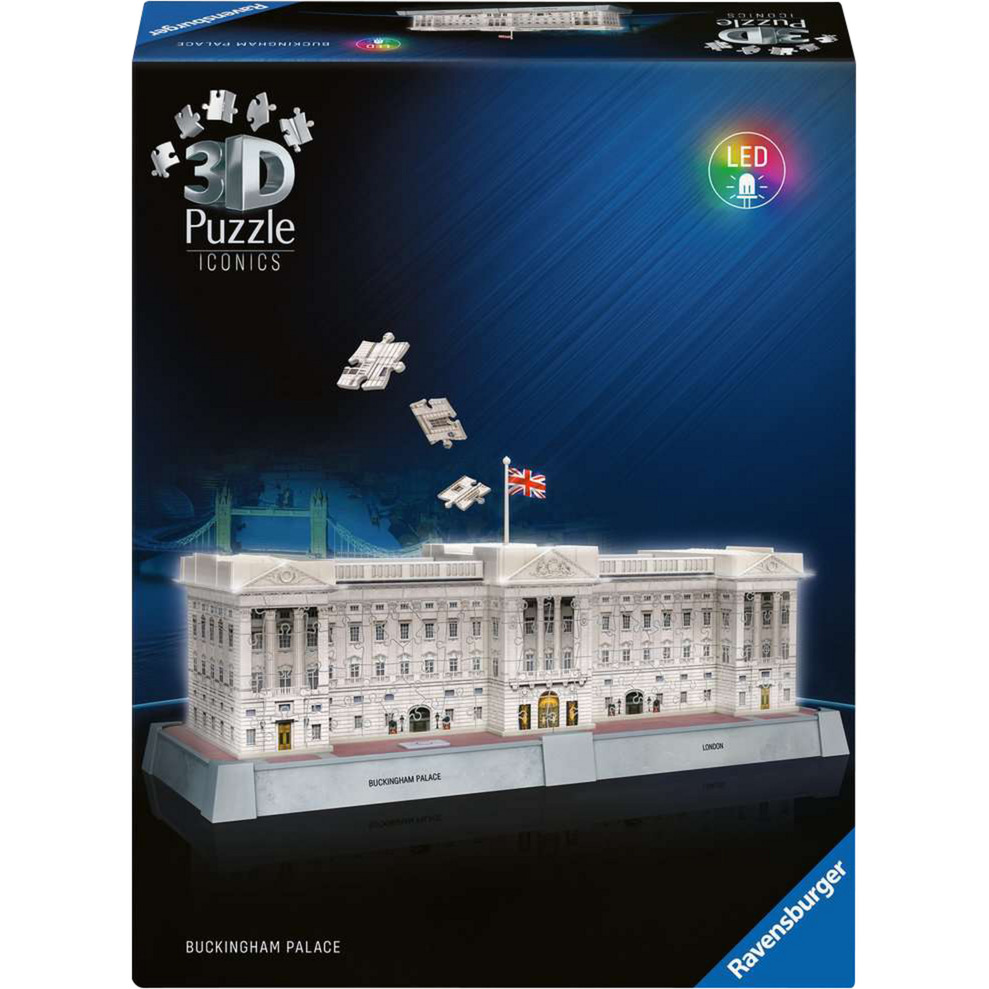 3D Puzzle Iconics: Buckingham Palace - mit Licht