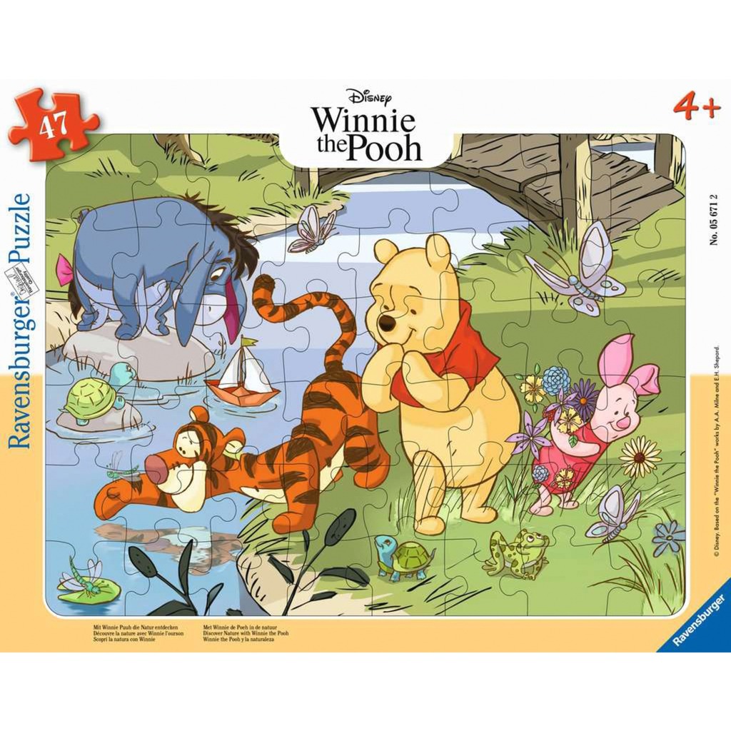 Kinderpuzzle Mit Winnie Puuh die Natur entdecken