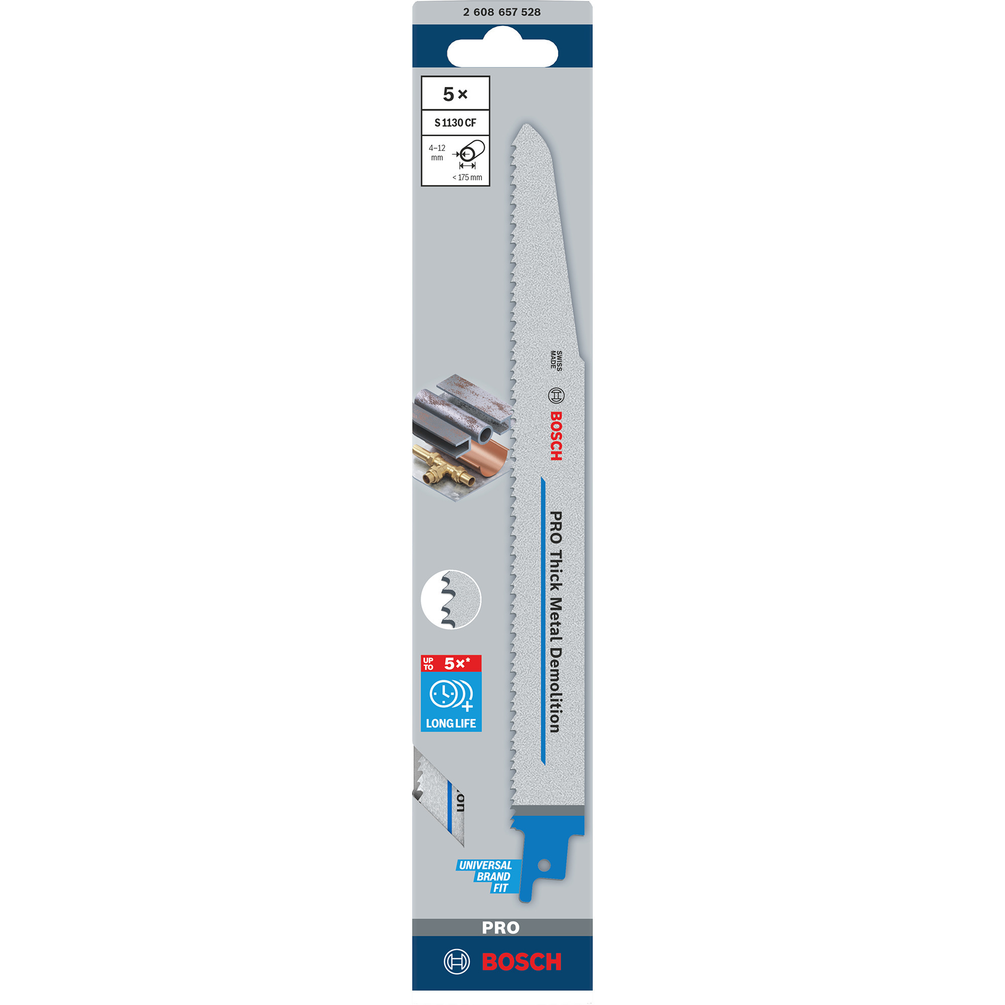 PRO Thick Metal Demolition Säbelsägeblatt S 1130 CF, 5 Stück