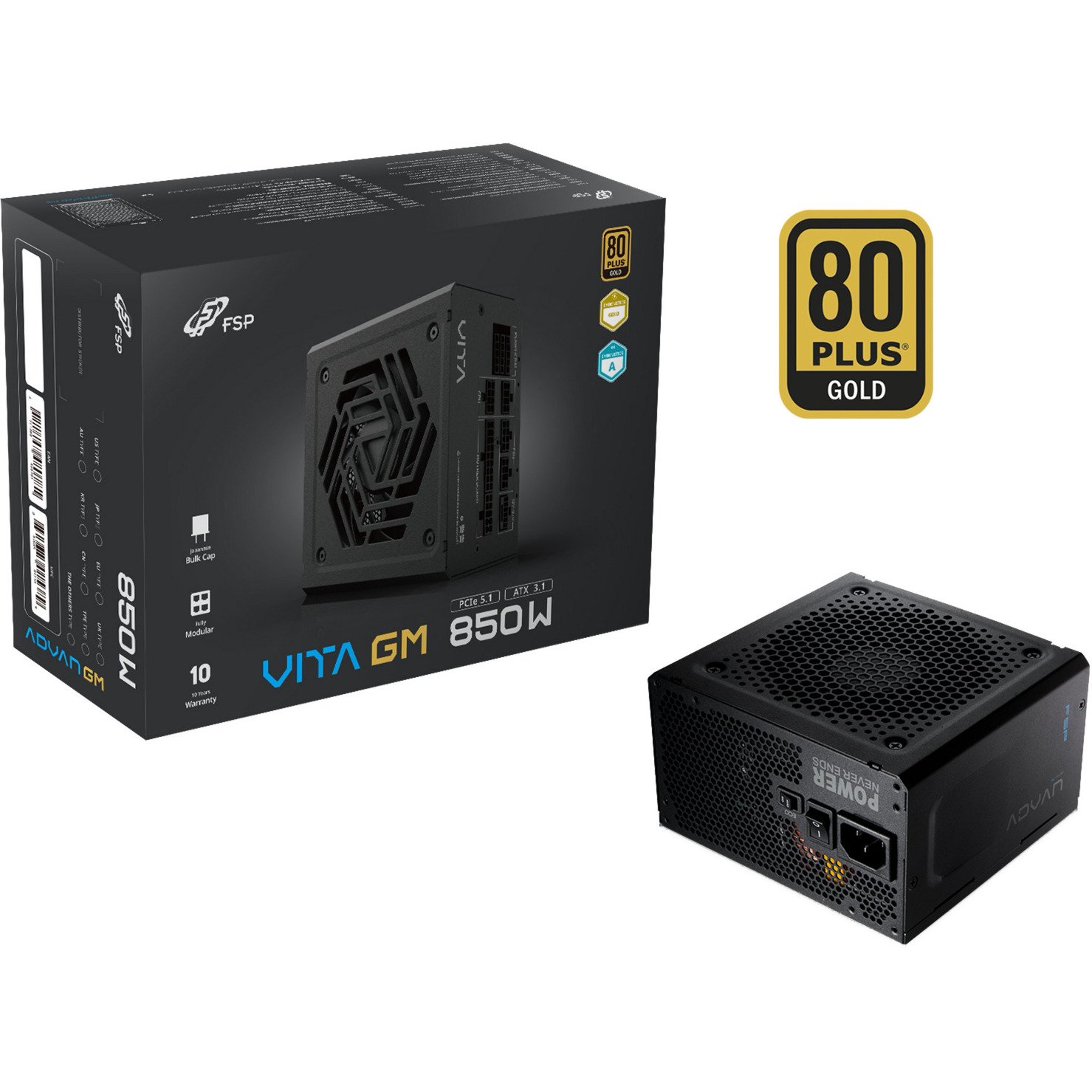 ADVAN GM 850W, PC-Netzteil