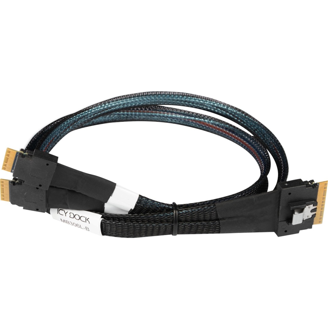 Kabel SlimSAS x8 SFF-8654 > 2x SlimSAS x4 SFF-8654