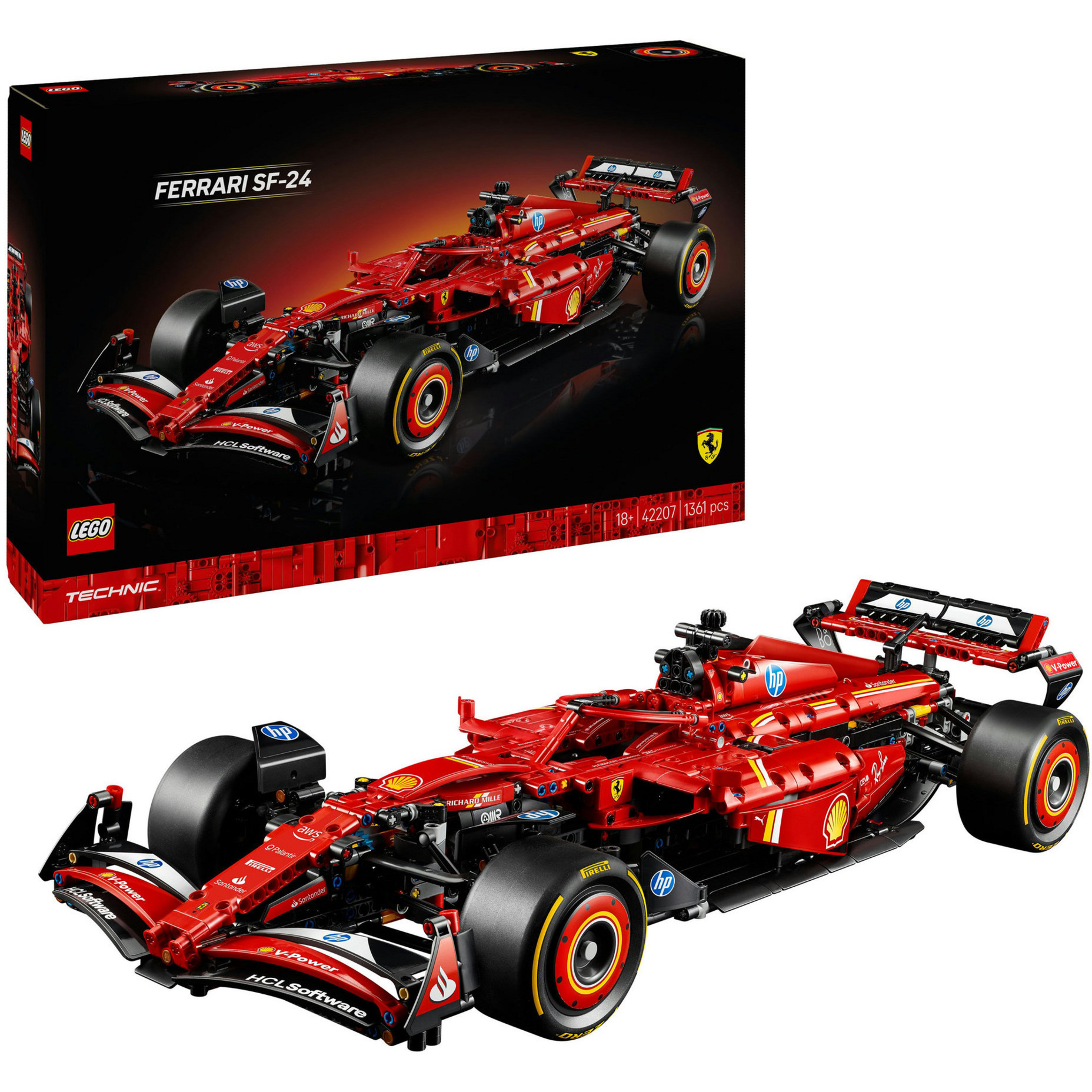 42207 Technic Ferrari SF-24 F1 Rennauto, Konstruktionsspielzeug