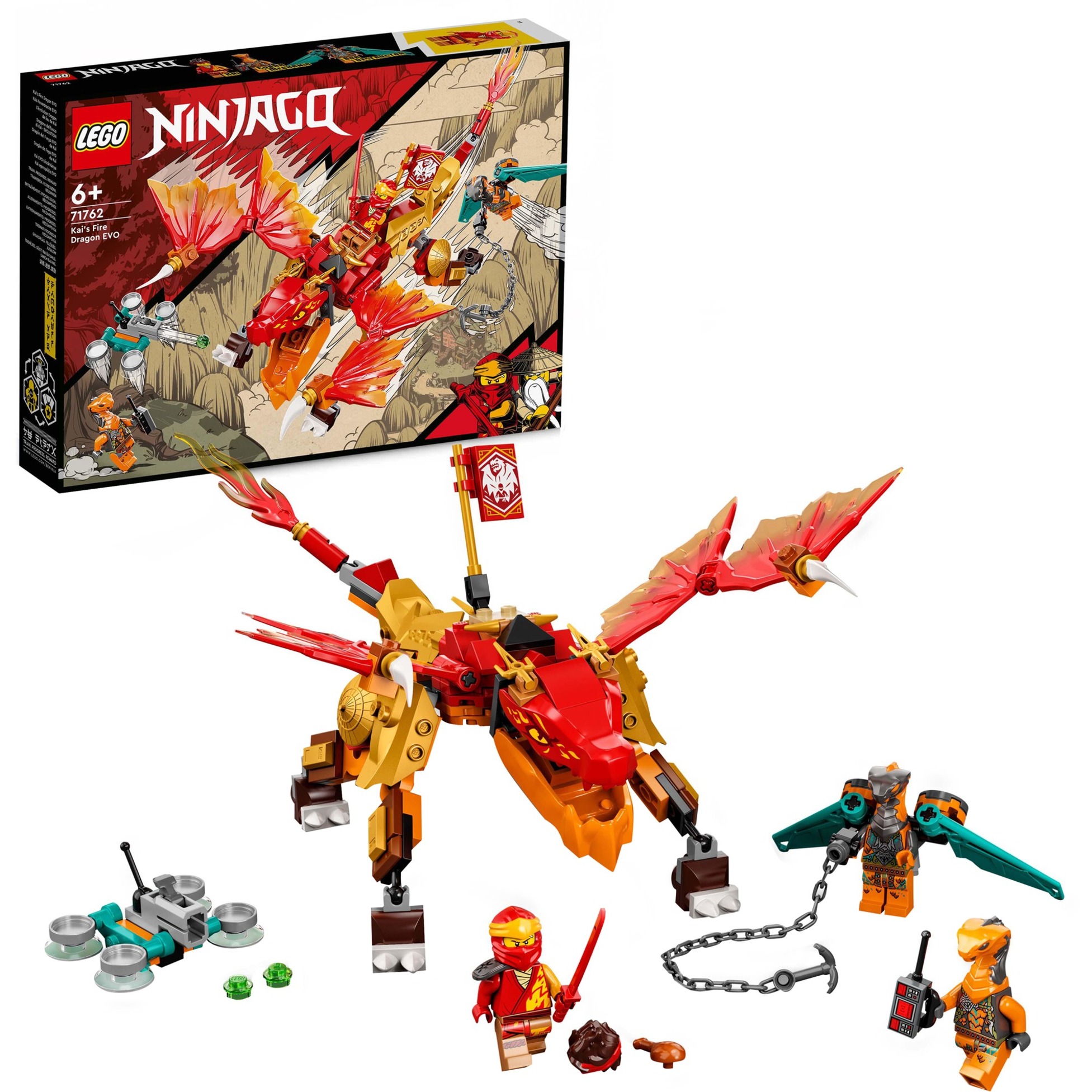 71762 NINJAGO Kais Feuerdrache EVO, Konstruktionsspielzeug