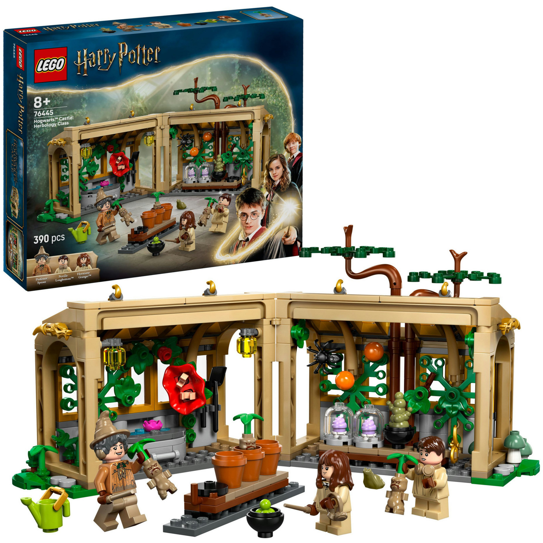 76445 Harry Potter Schloss Hogwarts: Kräuterkundeunterricht, Konstruktionsspielzeug