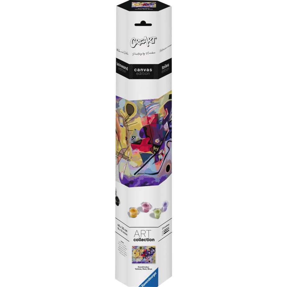 CreArt ART Collection Leinwand Edition - Yellow, Red, Blue (Kandinsky), Malen