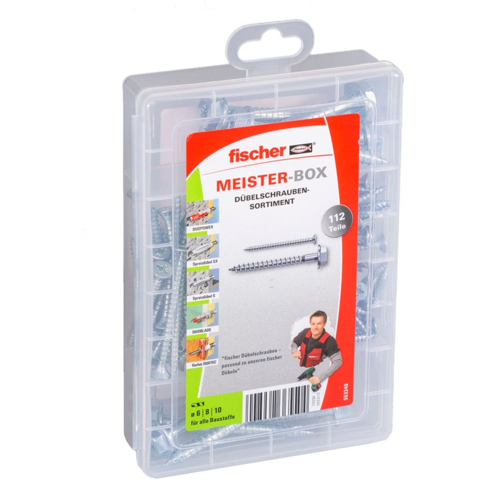 Meister-Box Dübelschrauben, Schrauben-Set