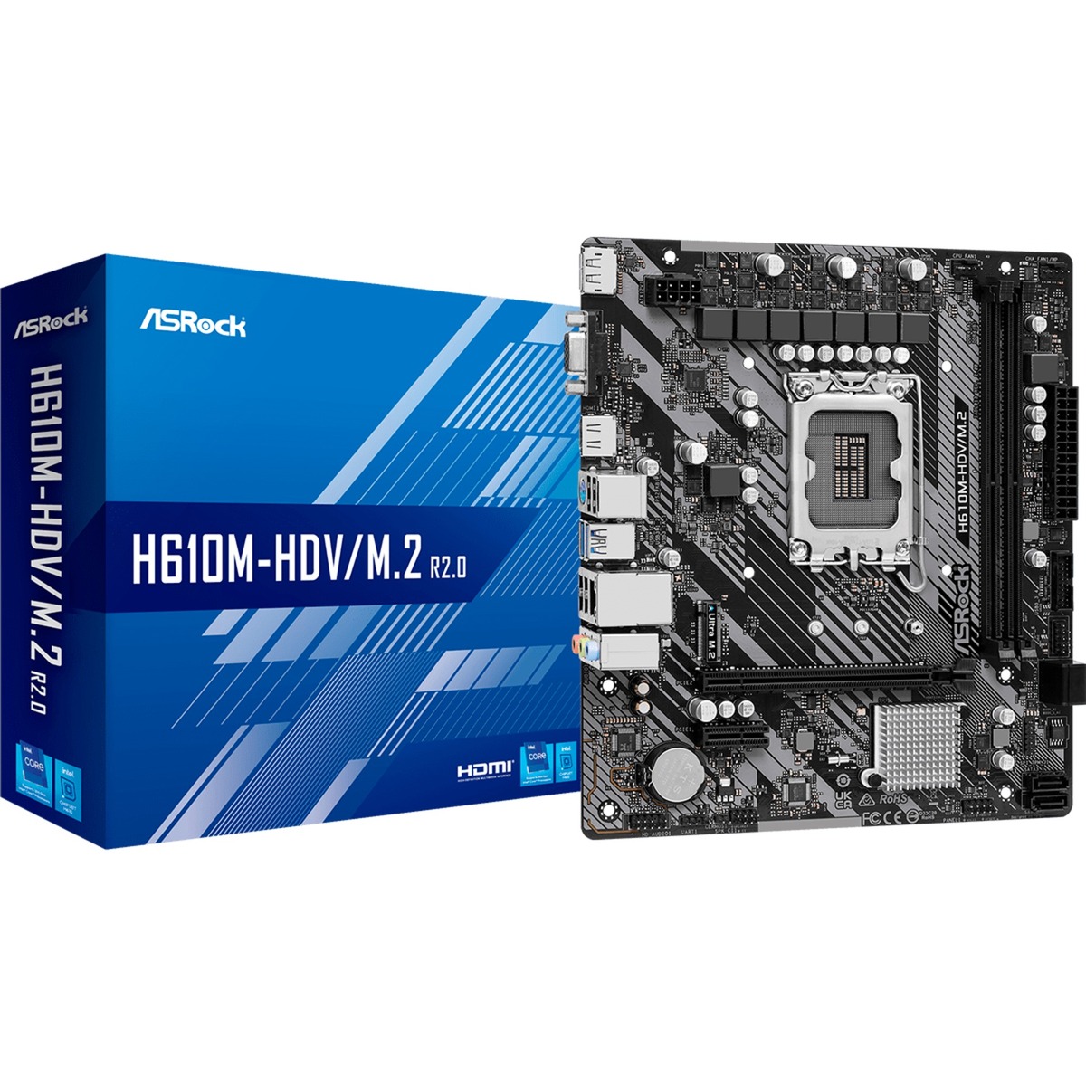 ASRock H610M-HDV/M.2 R2.0, Mainboard | 04710483939860