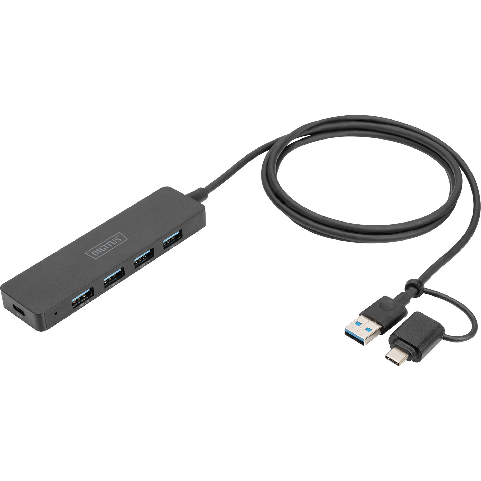 USB 3.0 Hub 4-Port Slim Line, USB-Hub