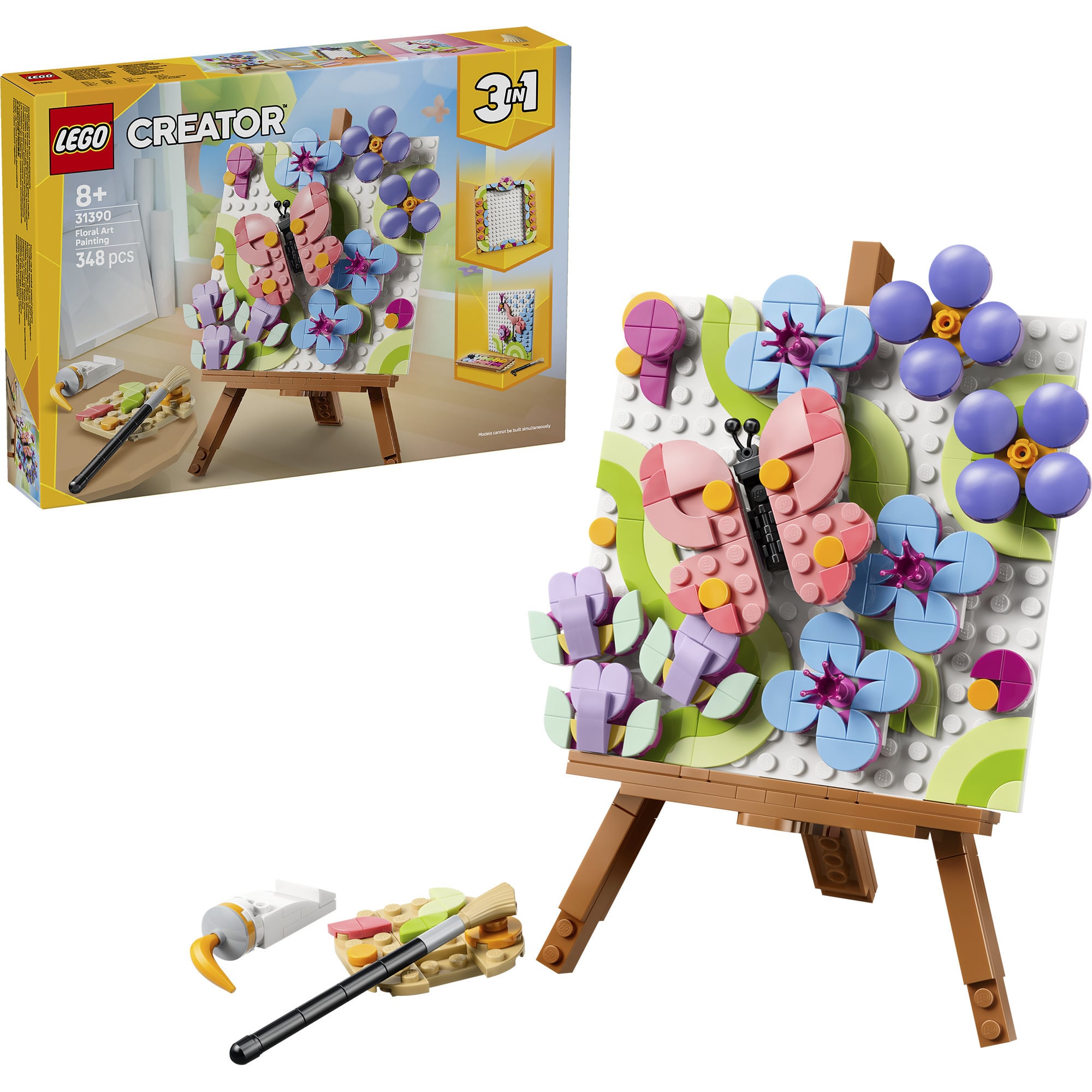 31390 Creator 3-in-1 Deko-Blumengemälde, Konstruktionsspielzeug