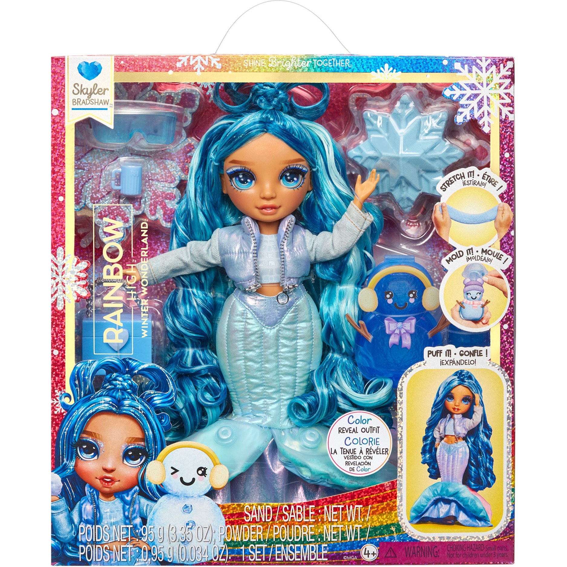 MGA Entertainment Rainbow High Winter Wonderland Doll – Bella (Blue), Puppe | 00035051120834