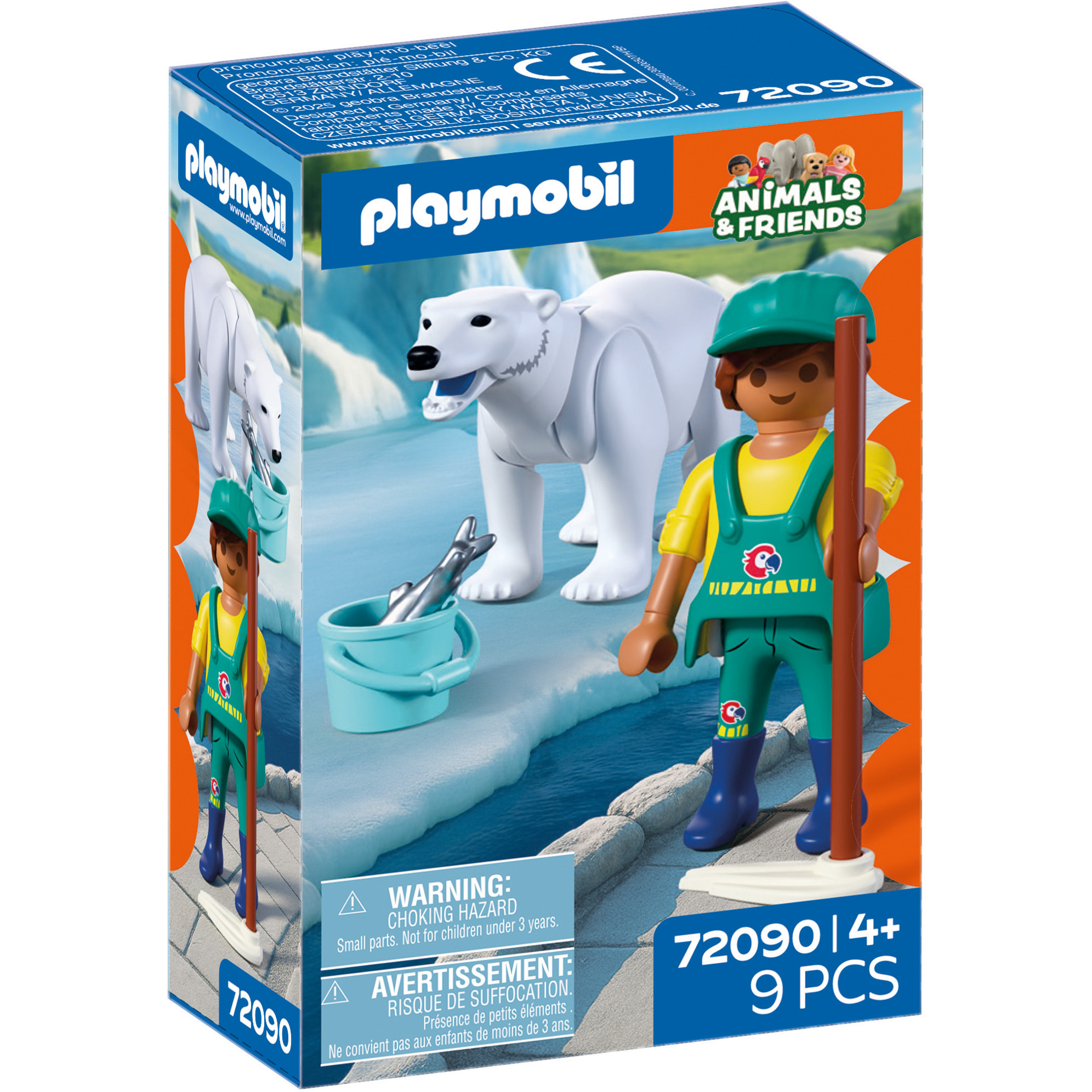 72090 Animals & Friends Zoo: Eisbär und Pfleger, Konstruktionsspielzeug