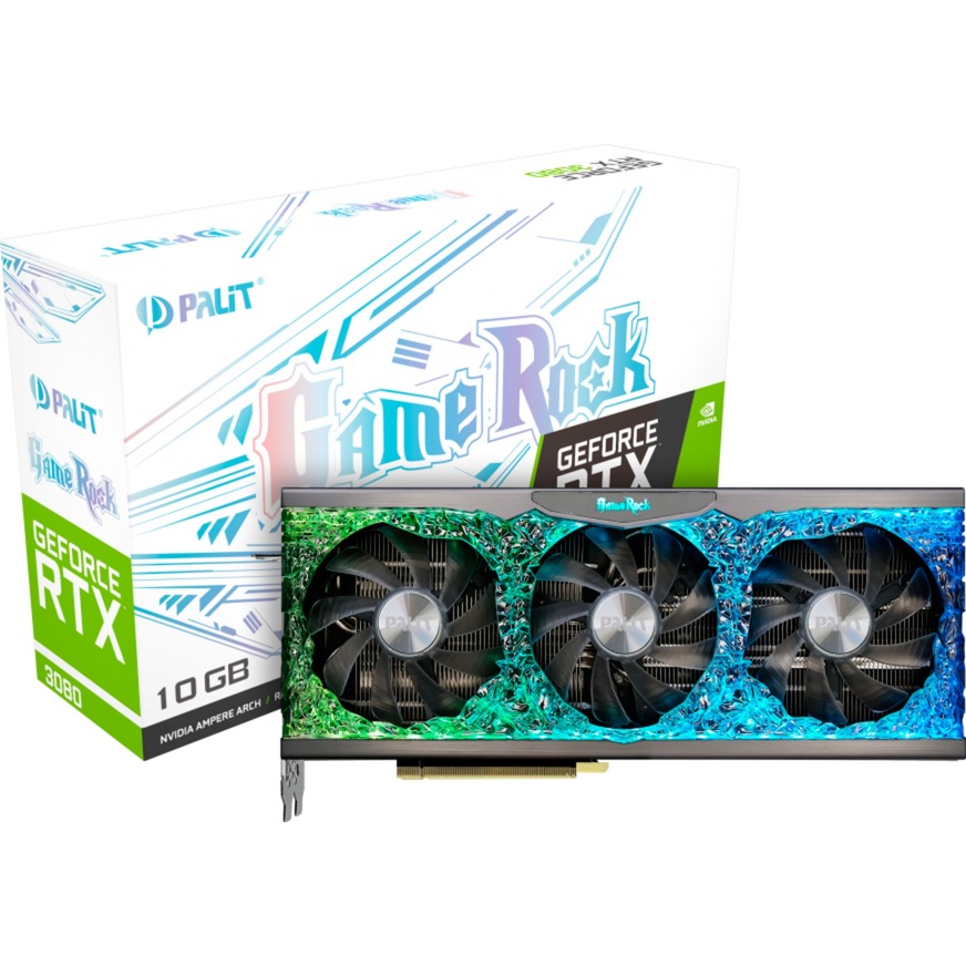 Palit GeForce RTX 3080 GameRock LHR, Grafikkarte | 04710562242102 Palit GeForce RTX 3080 GameRock LHR, Grafikkarte | 04710562242102