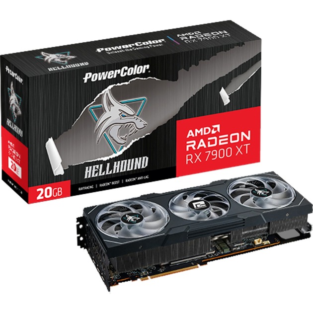 Powercolor Radeon RX 7900 XT Hellhound 20GB OC, Grafikkarte | 04713436174653 Powercolor Radeon RX 7900 XT Hellhound 20GB OC, Grafikkarte | 04713436174653