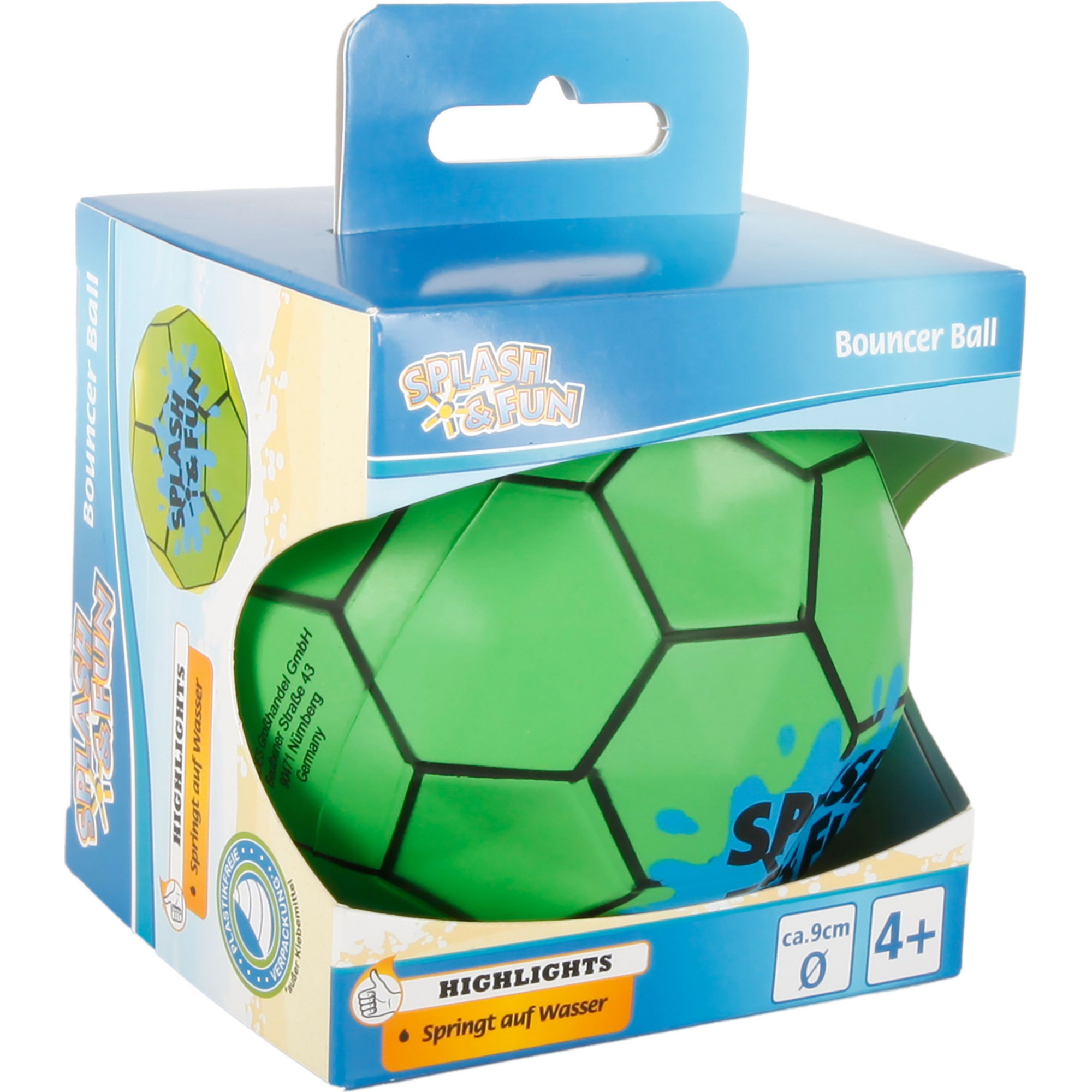 Splash and Fun Bouncer Ball 9 cm, Wasserspielzeug