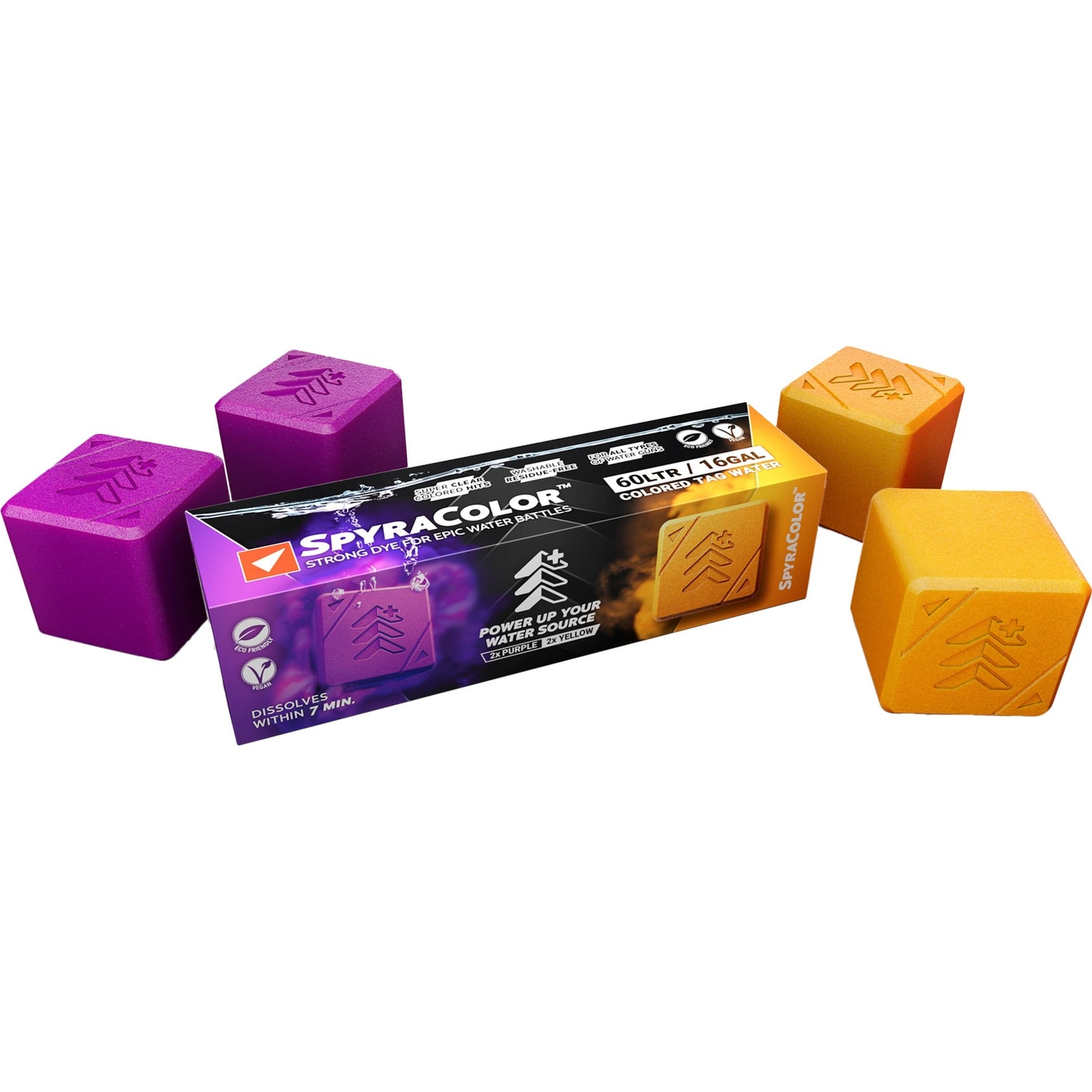 SpyraColor gelb und lila, Farbe