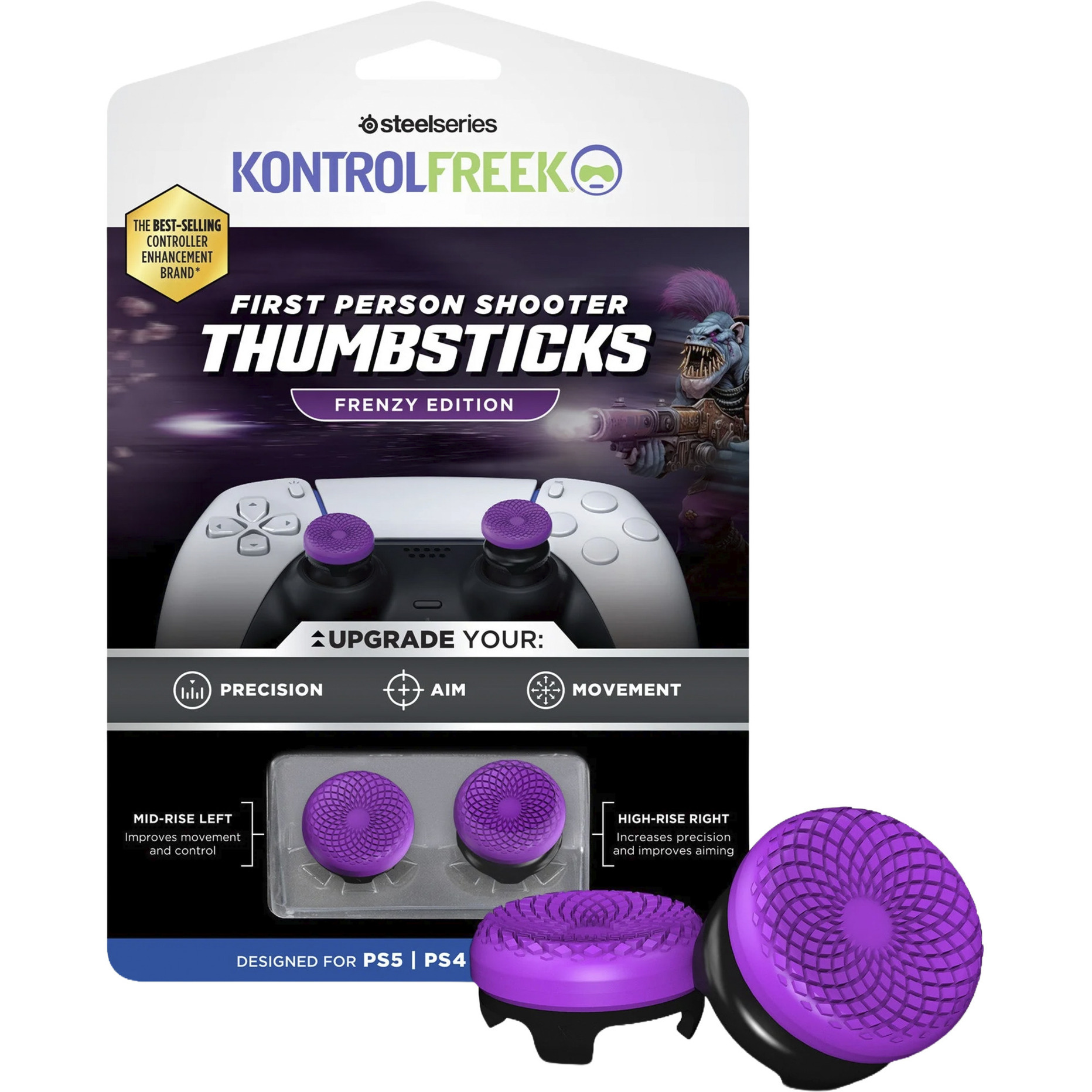 KontrolFreek FPS Performance Thumbsticks - Frenzy Edition, Analog-Stick