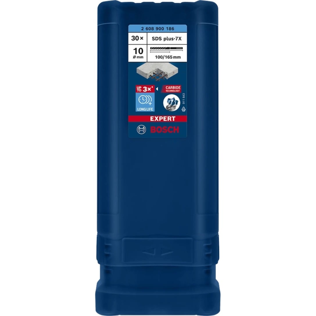 EXPERT Hammerbohrer SDS-plus-7X, Ø 10mm, 30 Stück