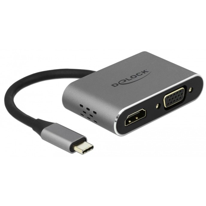 USB 3.2 Gen 1 Adapter, USB-C Stecker > USB-A + USB-C + HDMI + VGA Buchse