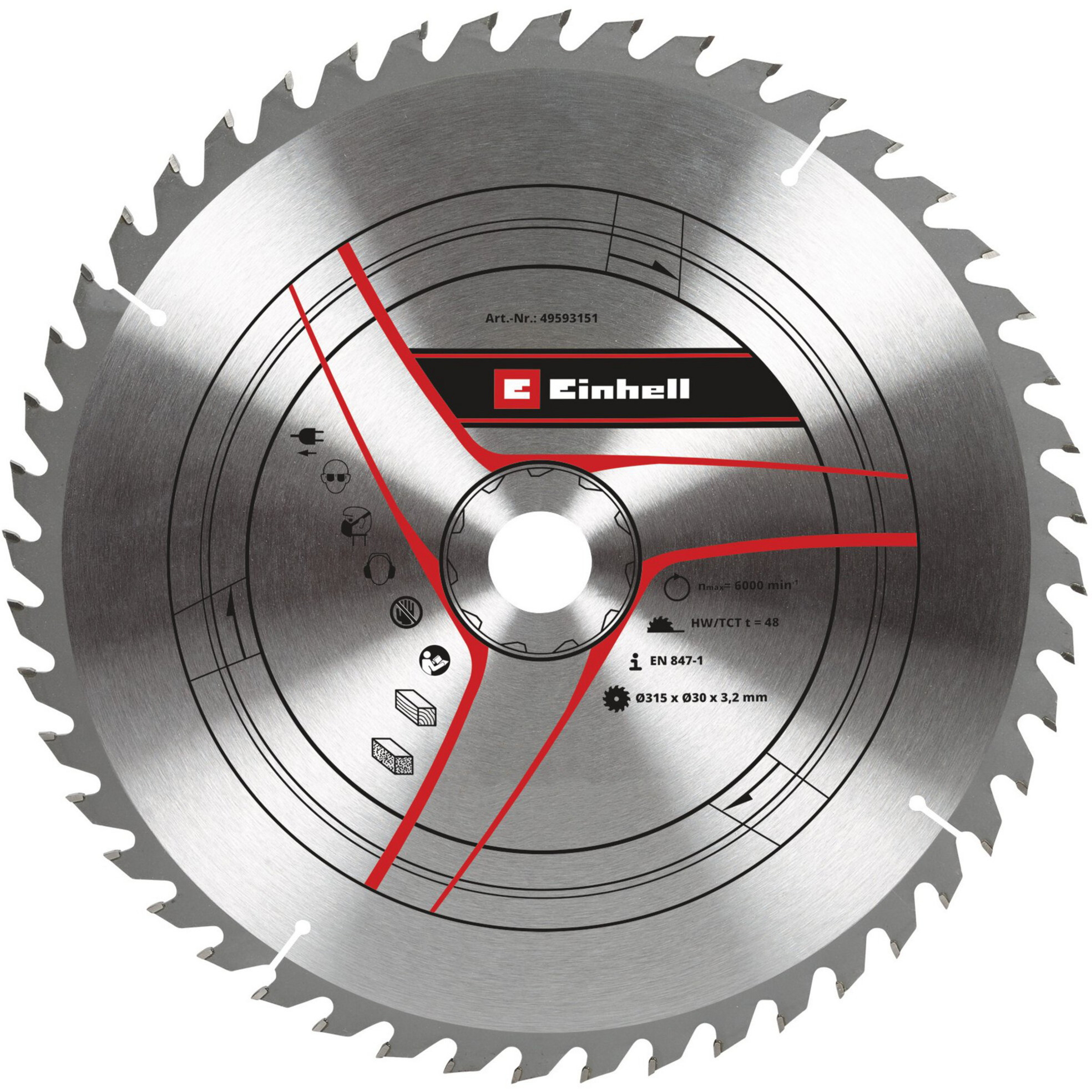 Kreissägeblatt HM, Ø 315 x 30mm, 3,2mm, 48Z