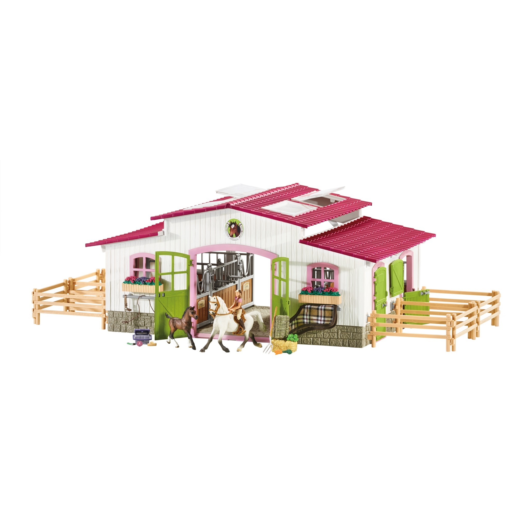 Schleich Reiterhof mit Reiterin und Pferden, Spielfigur | 04055744005602 Schleich Reiterhof mit Reiterin und Pferden, Spielfigur | 04055744005602