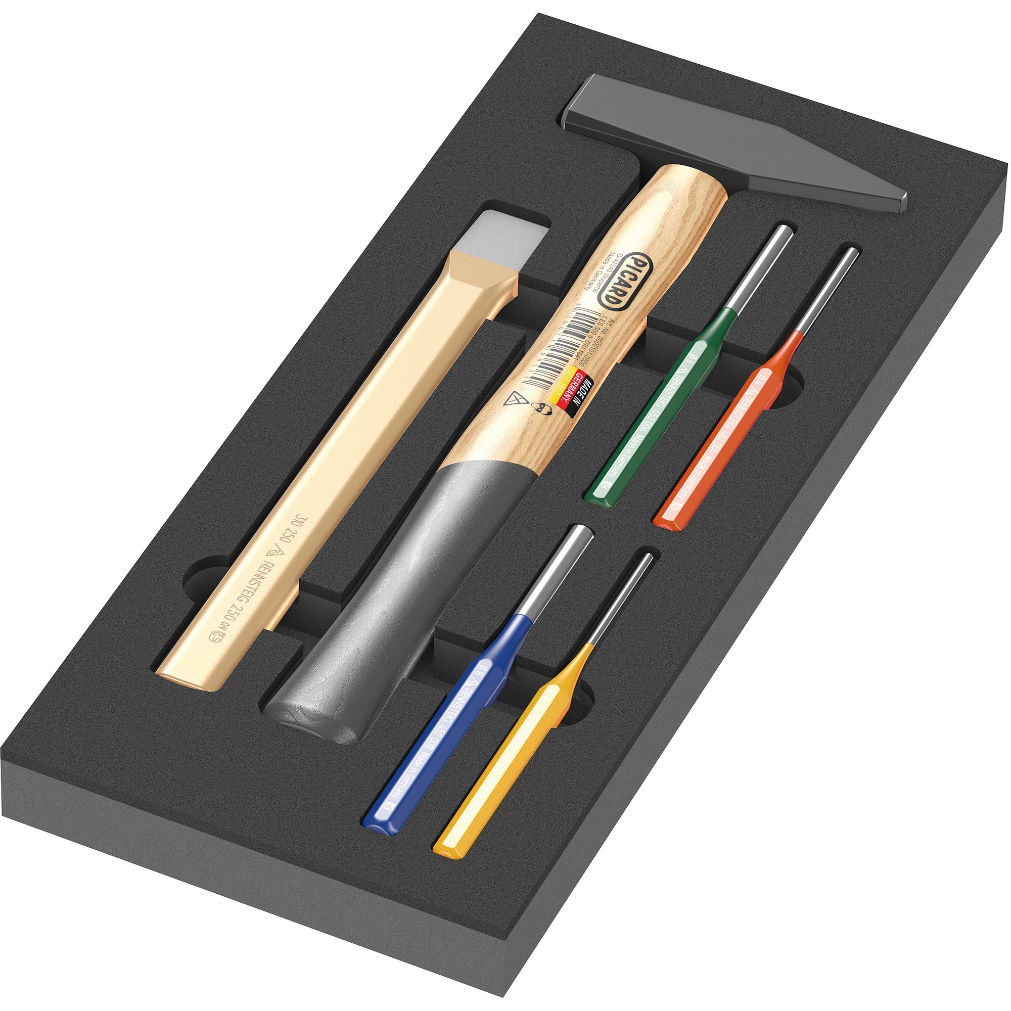 9782 Schaumstoffeinlage Hammer-Set 1, 6‑teilig