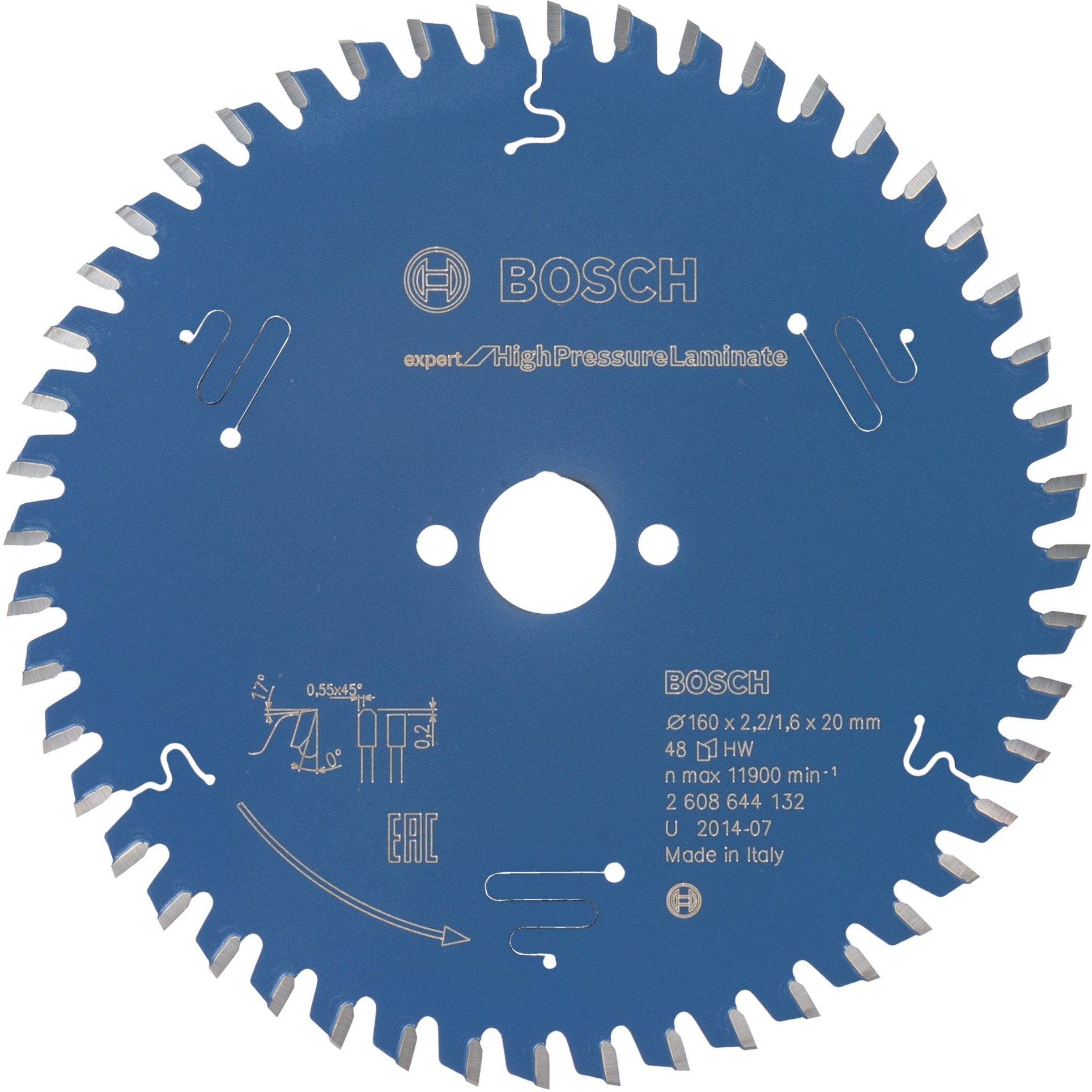 EXPERT High Pressure Laminate Kreissägeblatt, Ø 160mm, 48Z