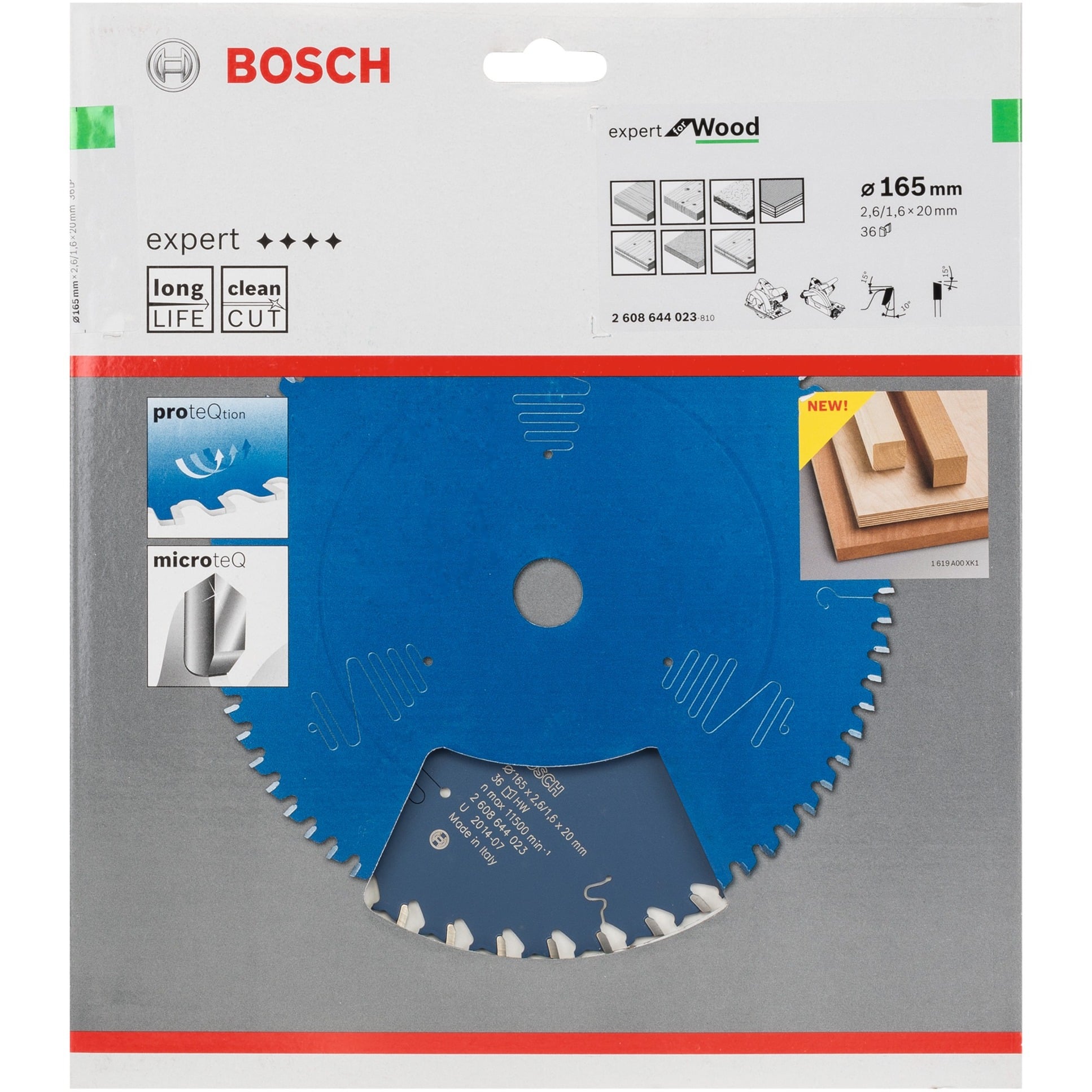 EXPERT Wood Kreissägeblatt, Ø 165mm, 36Z