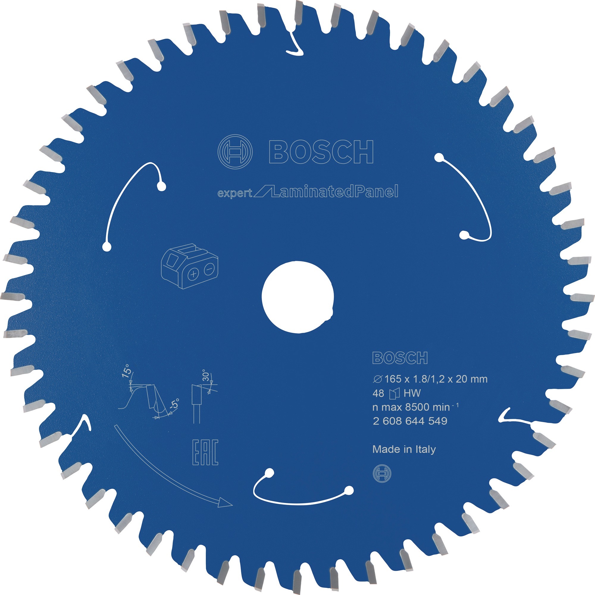 Kreissägeblatt Expert for Laminated Panel, Ø 165mm, 48Z