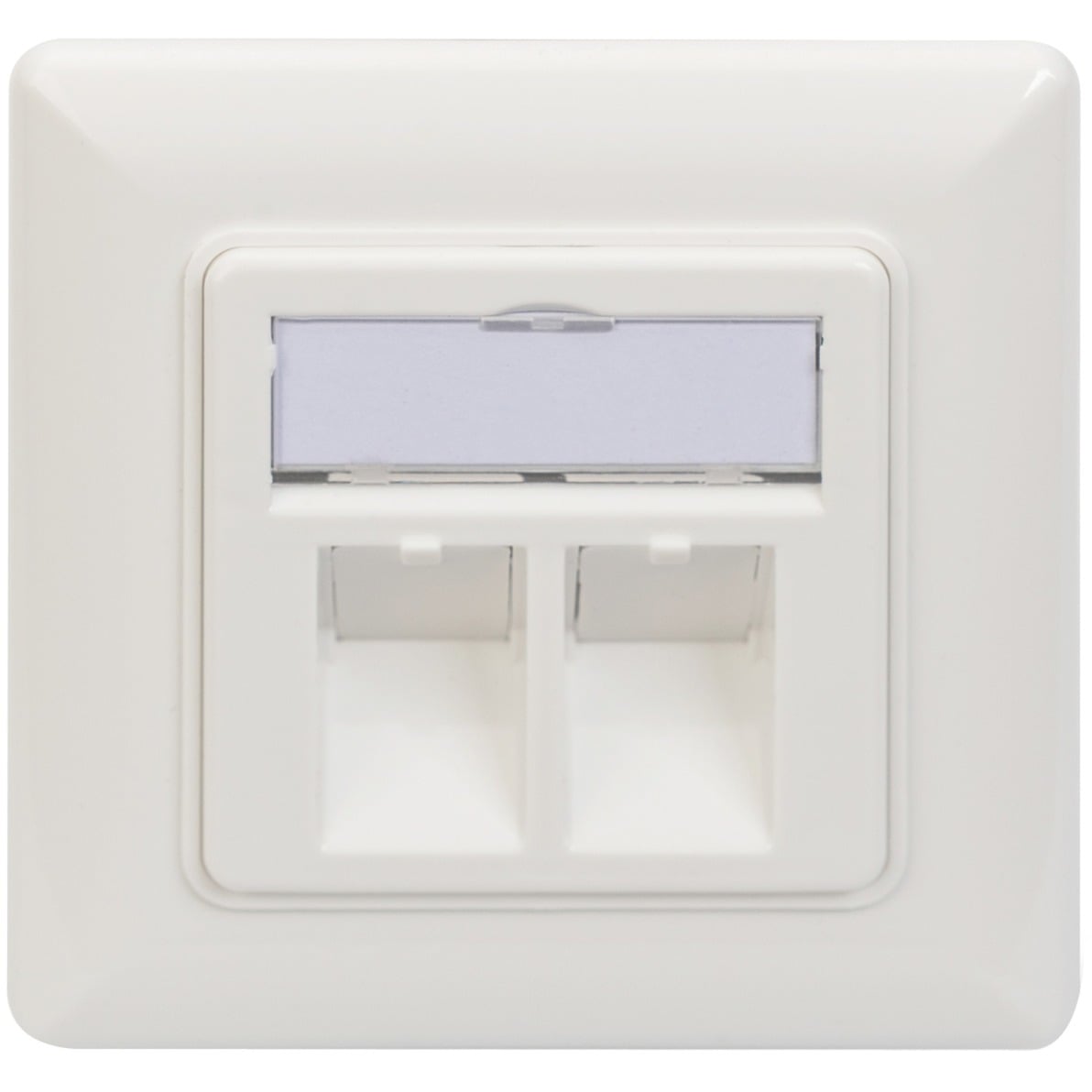 Leerdose DN-93801-1 für Keystone Module, 2x RJ-45, Anschlussdose