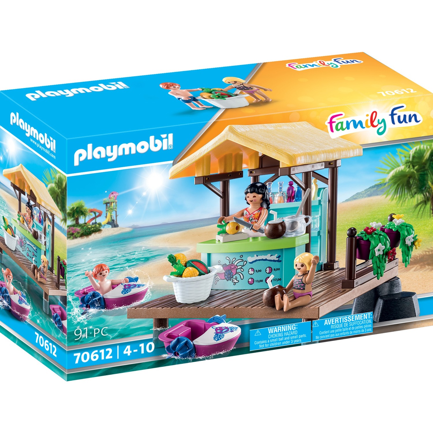 70612 Family Fun Paddleboot-Verleih mit Saftbar, Konstruktionsspielzeug