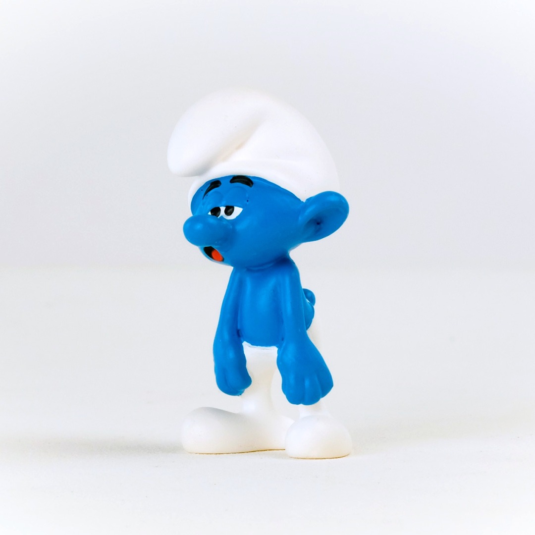 SCHLEICH Babyschlumpf Blau – Sammelfigur, Ca. 5 Cm, Original Von 1985-1990, Für Sammler & Fans