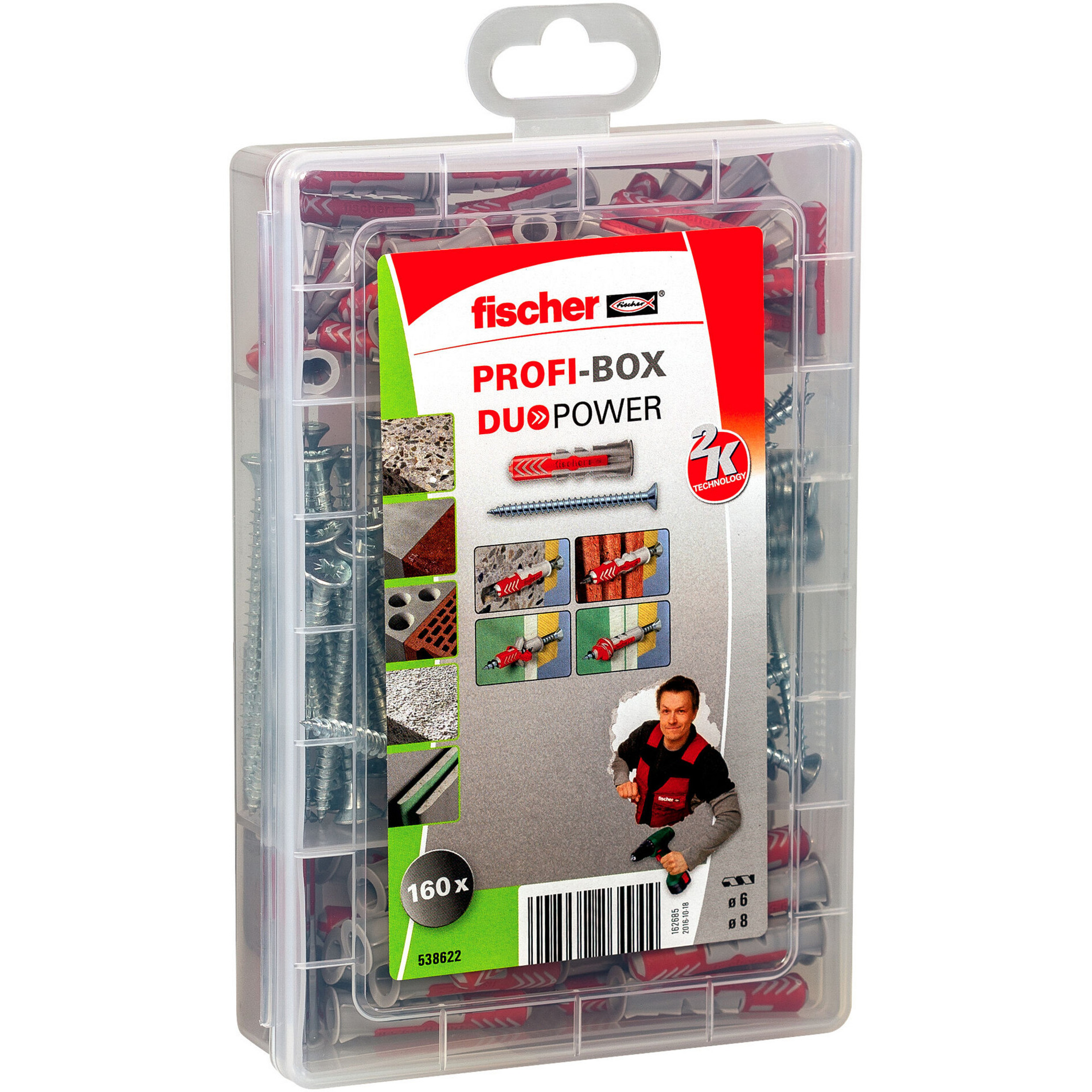 Profi-Box DuoPower + Schrauben, Dübel