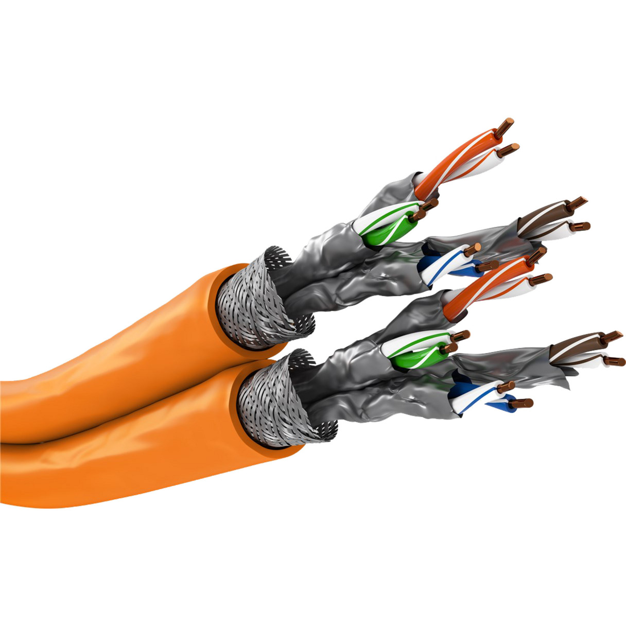 Duplex-Netzwerkkabel Cat.7a S/FTP (PiMF) Dca