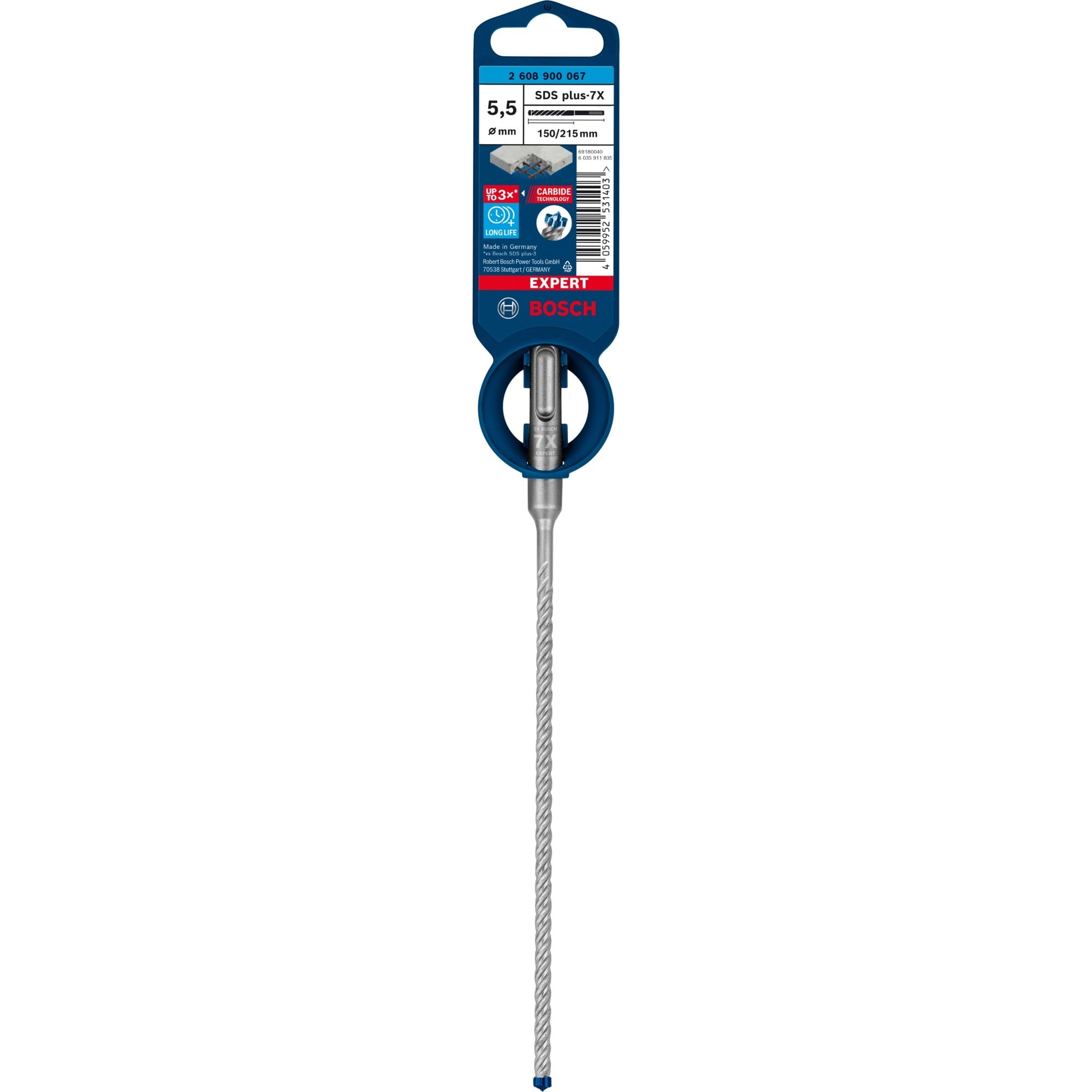 EXPERT Hammerbohrer SDS-plus-7X, Ø 5,5mm