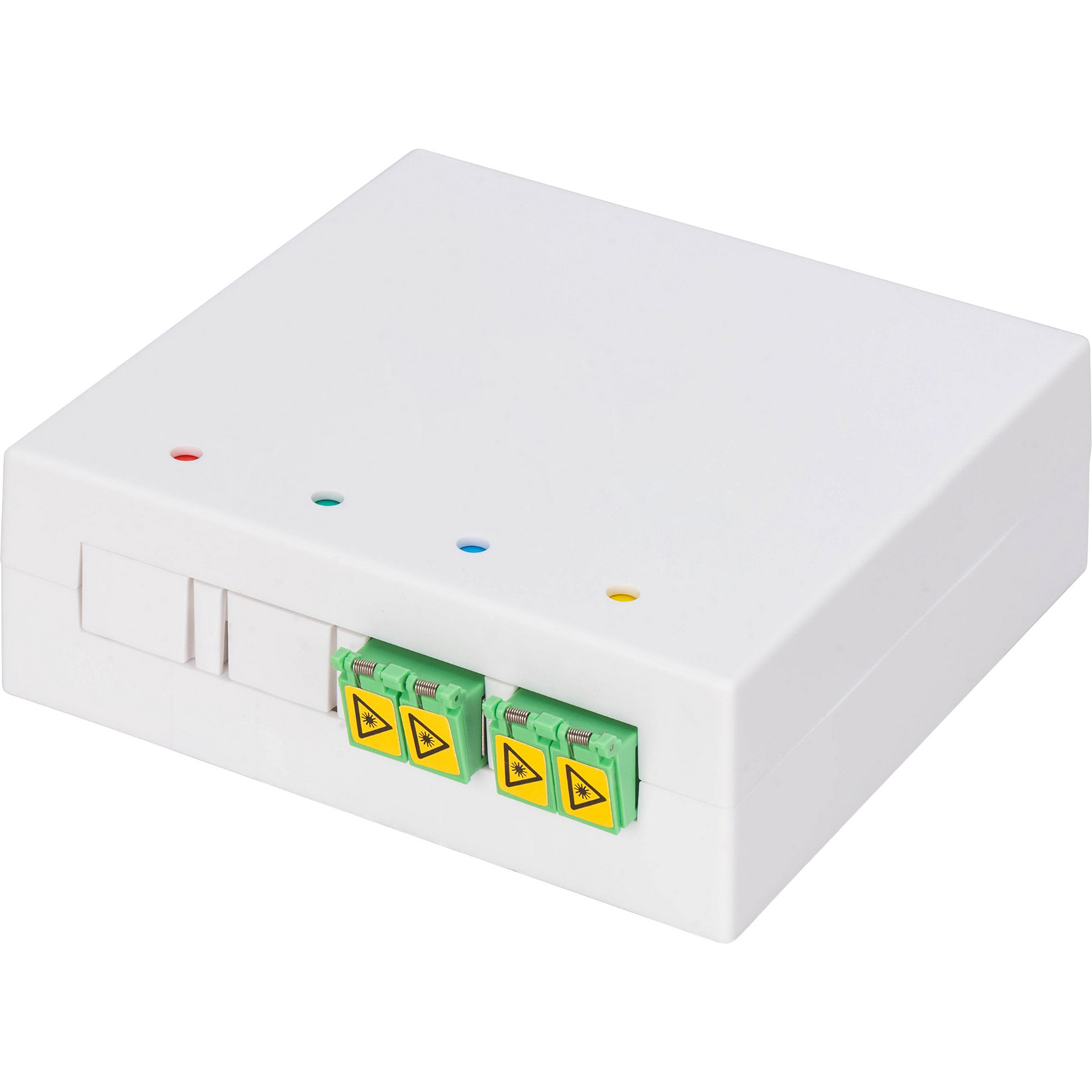 FTTH Gehäuse mit 2 x LC/APC DX Kupplung mit Shutter
