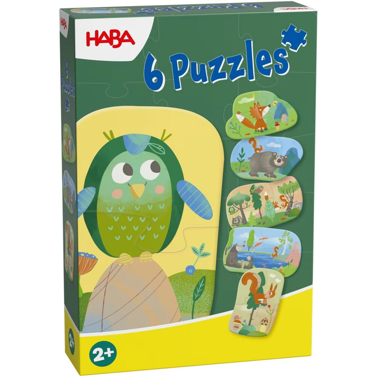 6 erste Puzzles Waldtiere