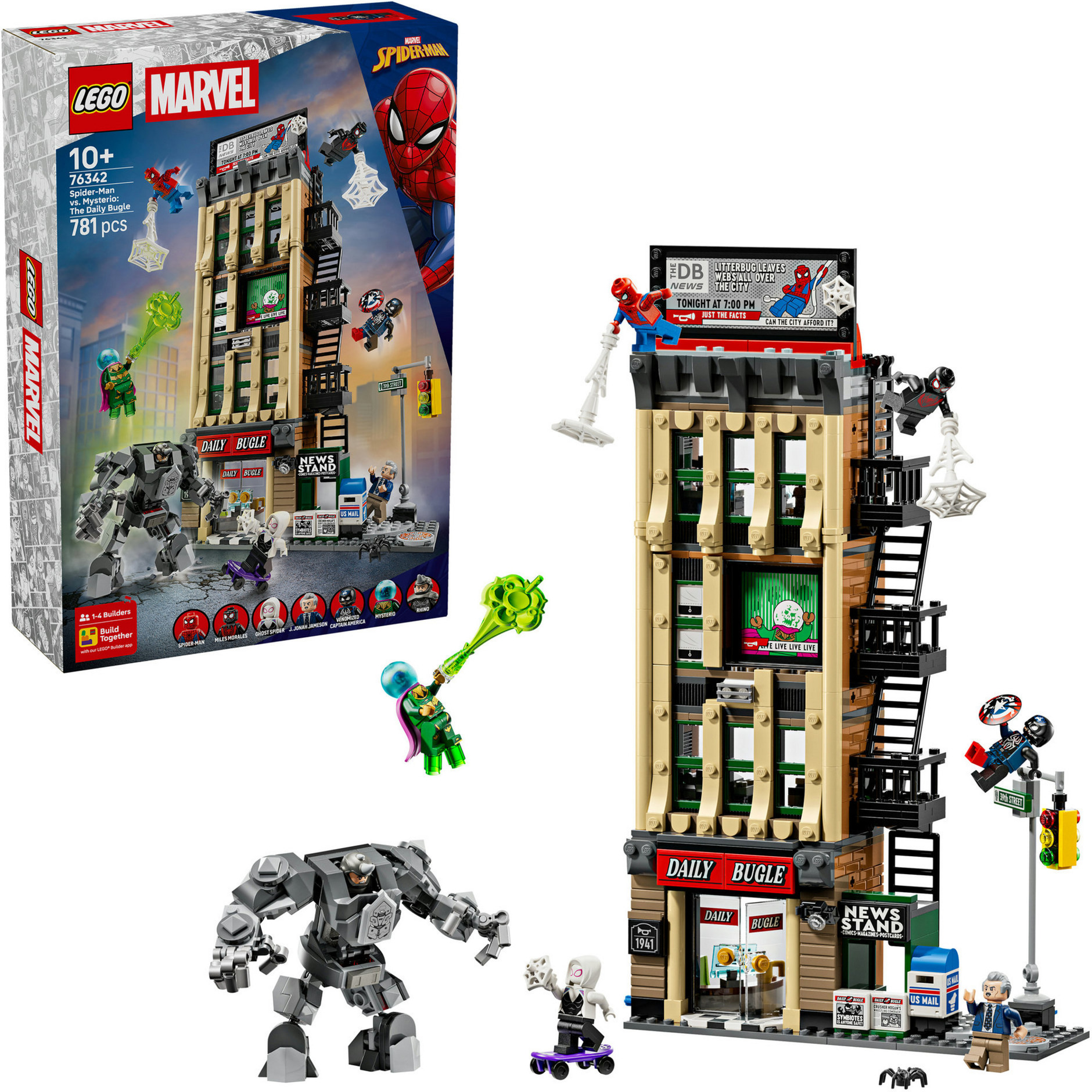 76342 Marvel Super Heroes Spider-Man vs. Mysterio: Daily Bugle, Konstruktionsspielzeug