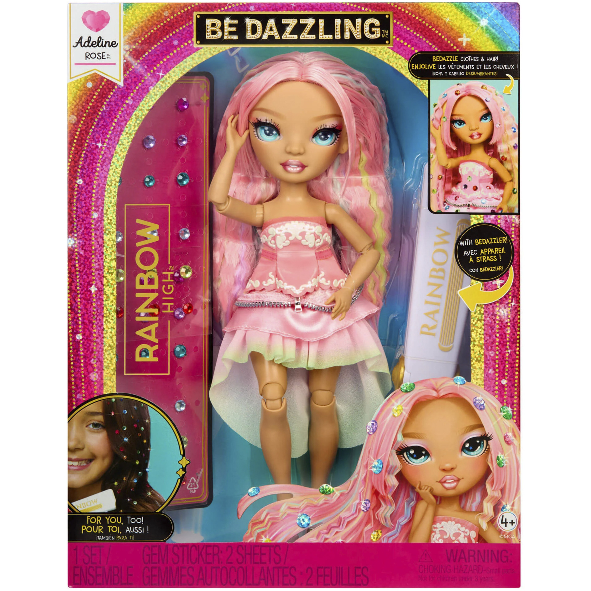 Rainbow High Be Dazzling Fashion Dolls - Adeline Rose, Puppe