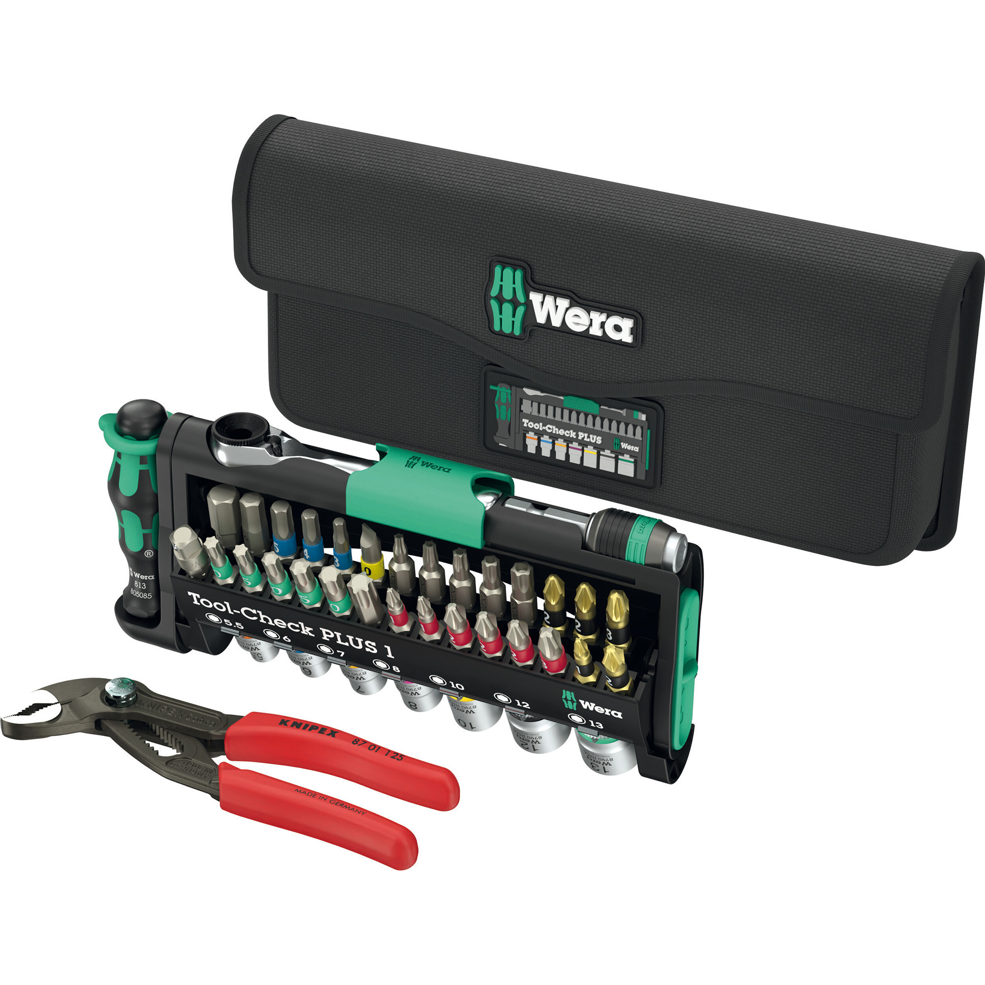 Tool-Check Combi 1, mit KNIPEX Cobra, Bit-Satz