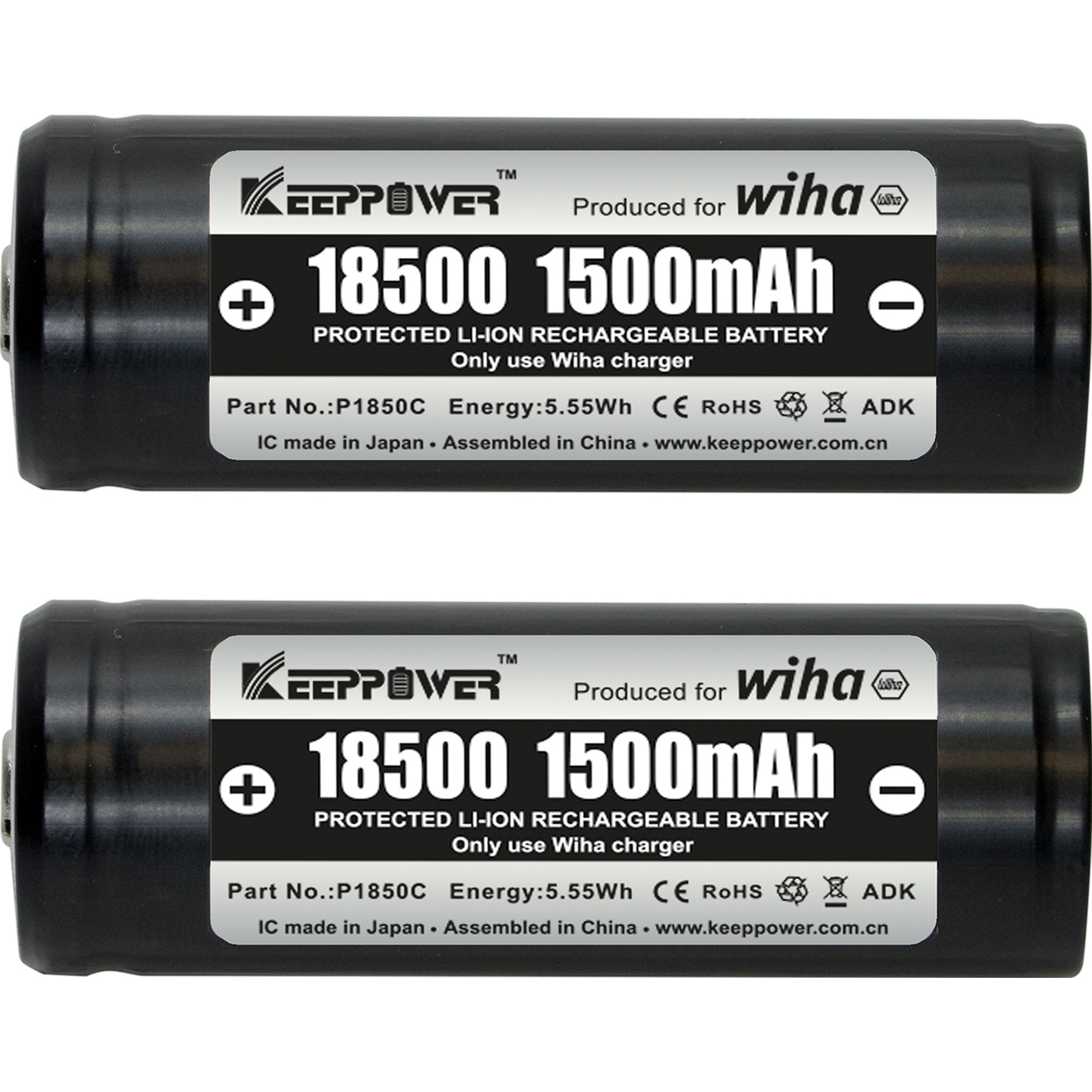 Akku-Set 18500 Li-Ion
