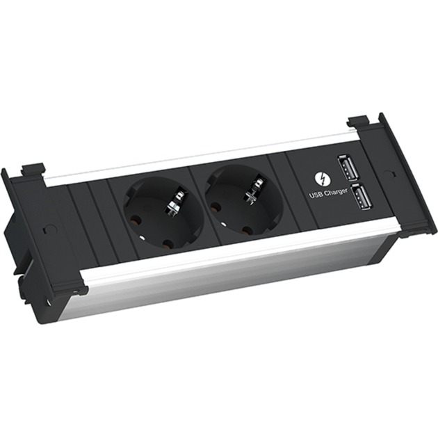 Bachmann KAPSA Einbau-Steckdosenleiste 2-fach, 2x USB | 04057298008474 Bachmann KAPSA Einbau-Steckdosenleiste 2-fach, 2x USB | 04057298008474