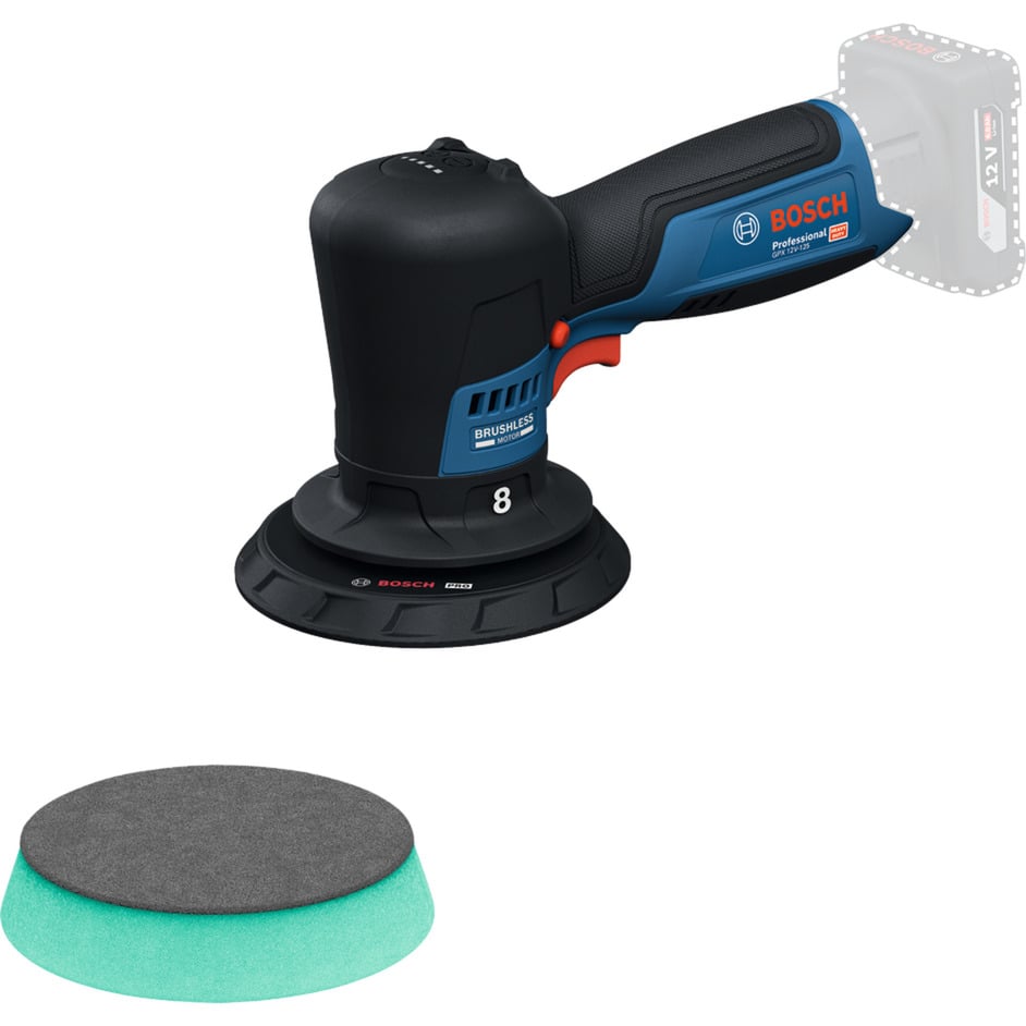 Akku-Poliermaschine GPX 12V-125 Professional solo, 12Volt