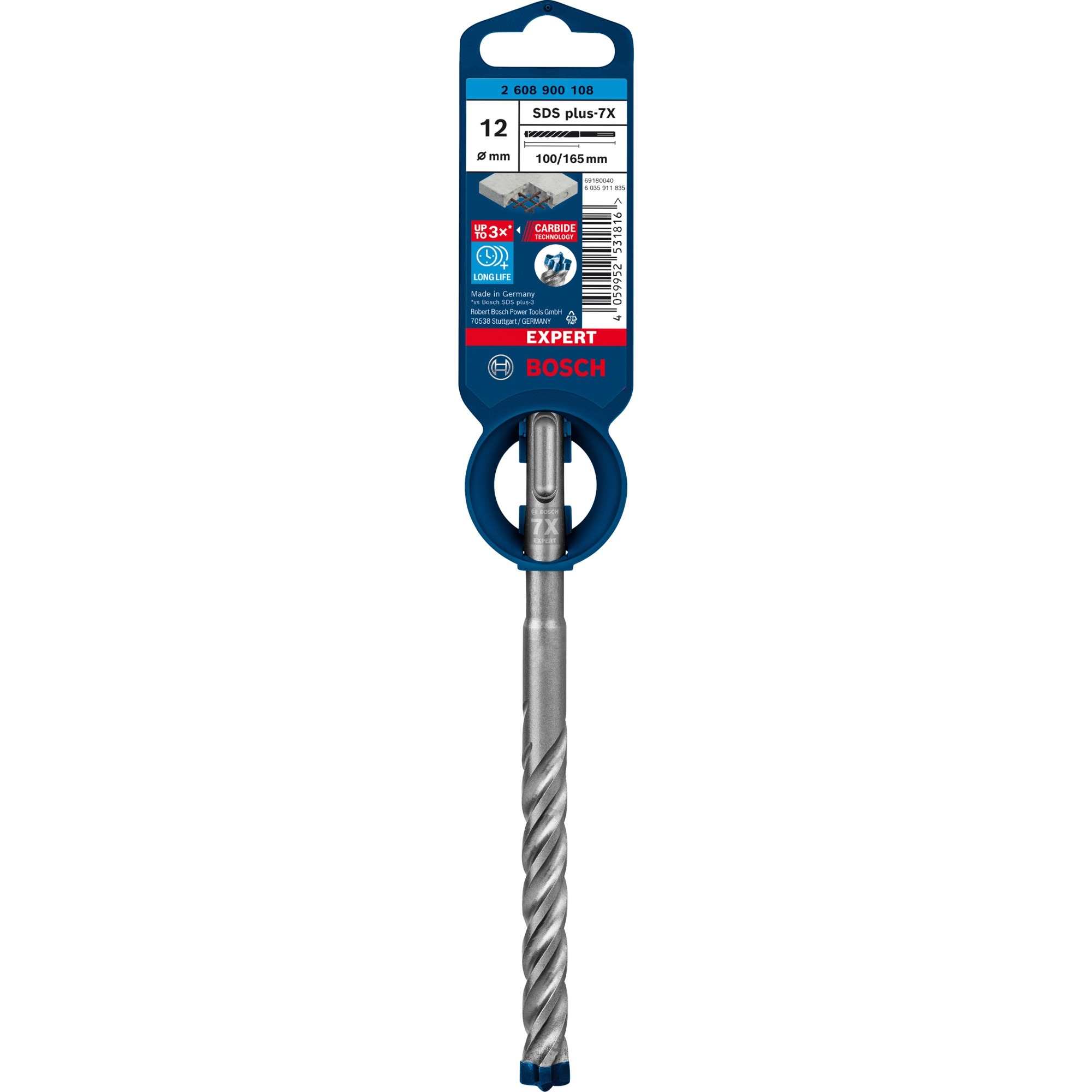 EXPERT Hammerbohrer SDS-plus-7X, Ø 12mm