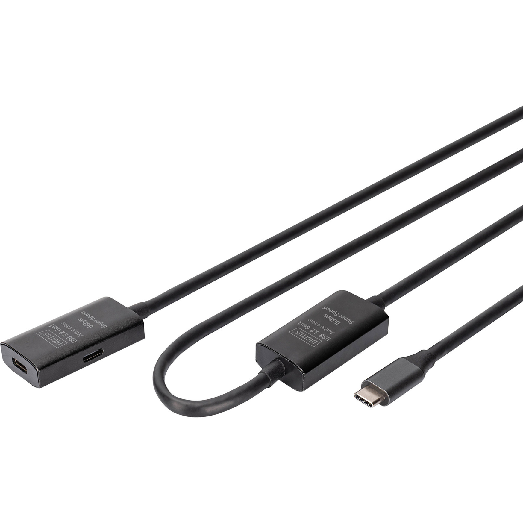 Aktives USB 3.2 Gen 1 Verlängerungskabel, USB-C Stecker > USB-C Buchse