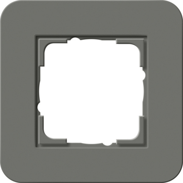 Abdeckrahmen einsfach mit Trägerrahmen Soft-Touch Oberfläche, Abdeckung